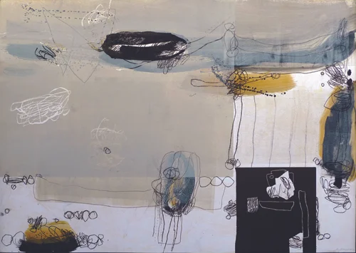   Untitled  (2010), Mixed media on paper, 86 * 122 cm 