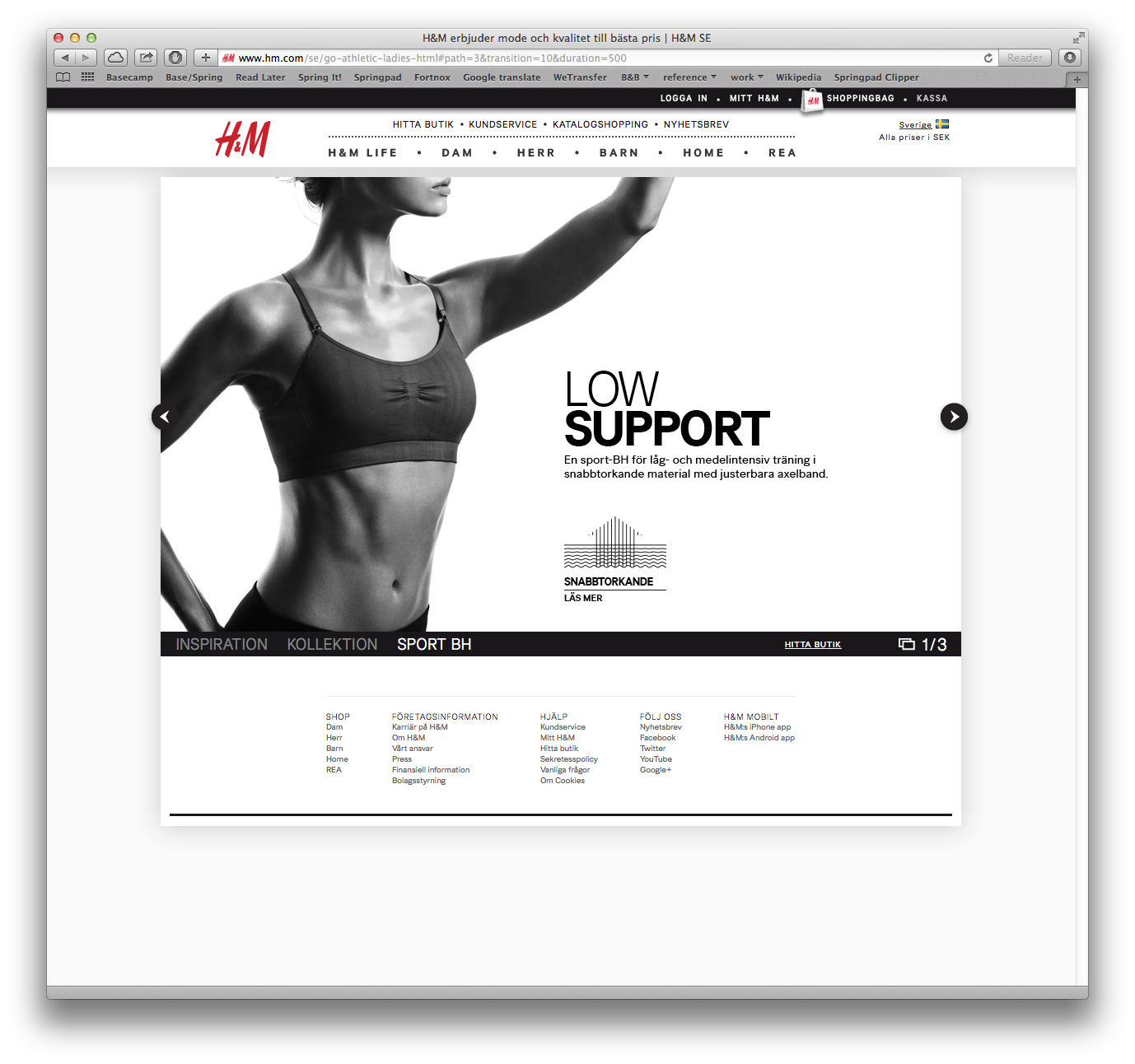 A.S.CASTRO — H&M Sport Lookbook and Signage