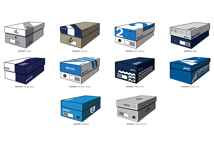 sperry shoe box