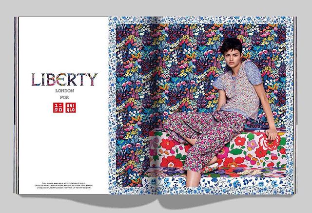 Liberty London For Uniglo. Layout art direction by me for Chaos Fashion. Photography by Nick Knight