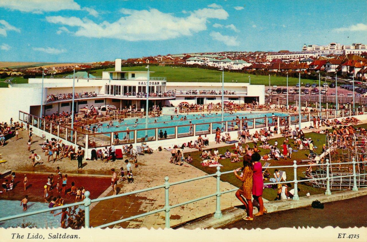 Circa 1964, when Saltdean Lido re-opened its doors after a restoration by Brighton County Council. The reinvented lido provided the perfect playground for holidaymakers and thrill seekers during the swinging 60s, and decades to come.