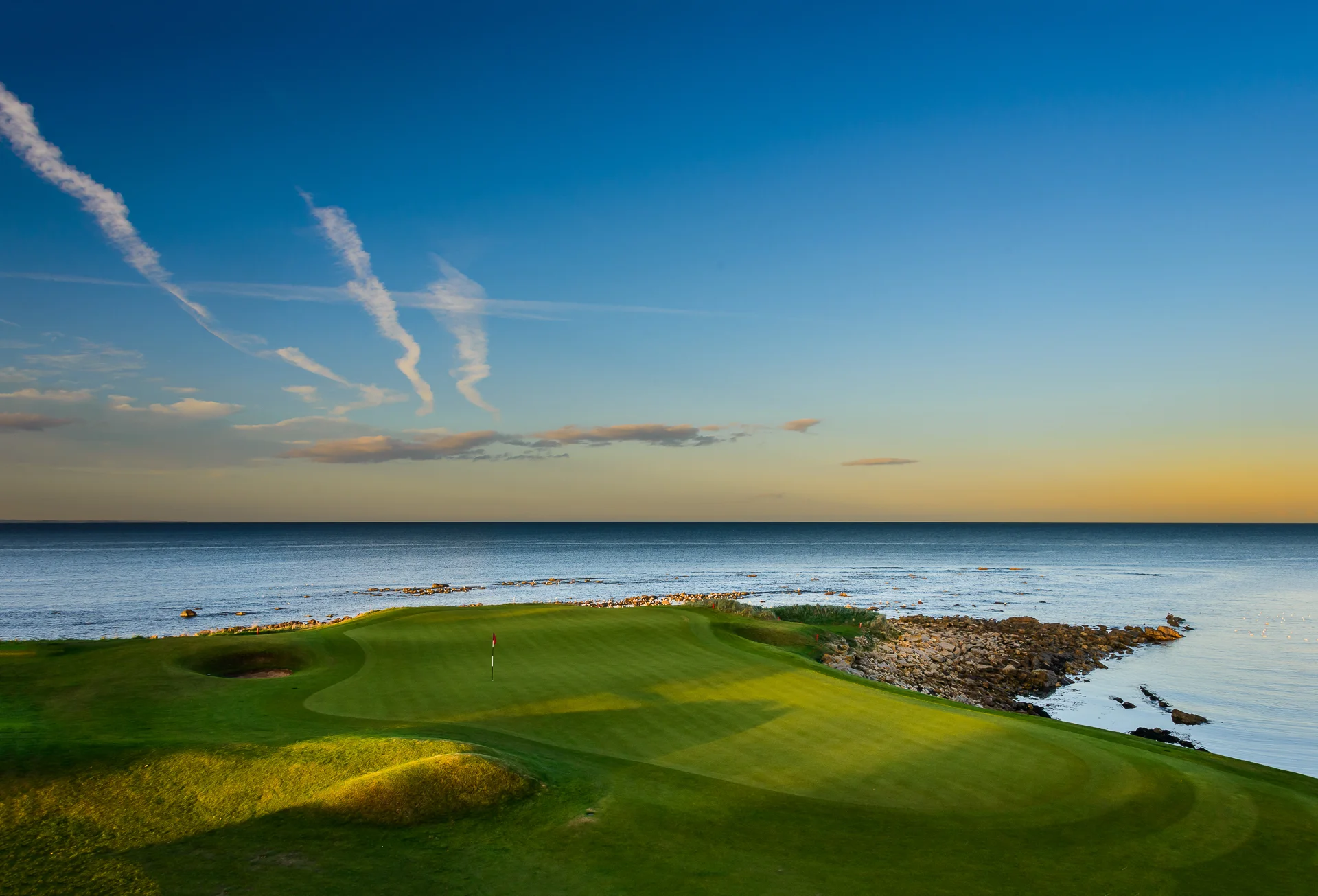 Kingsbarns 15thh green sunset.jpg