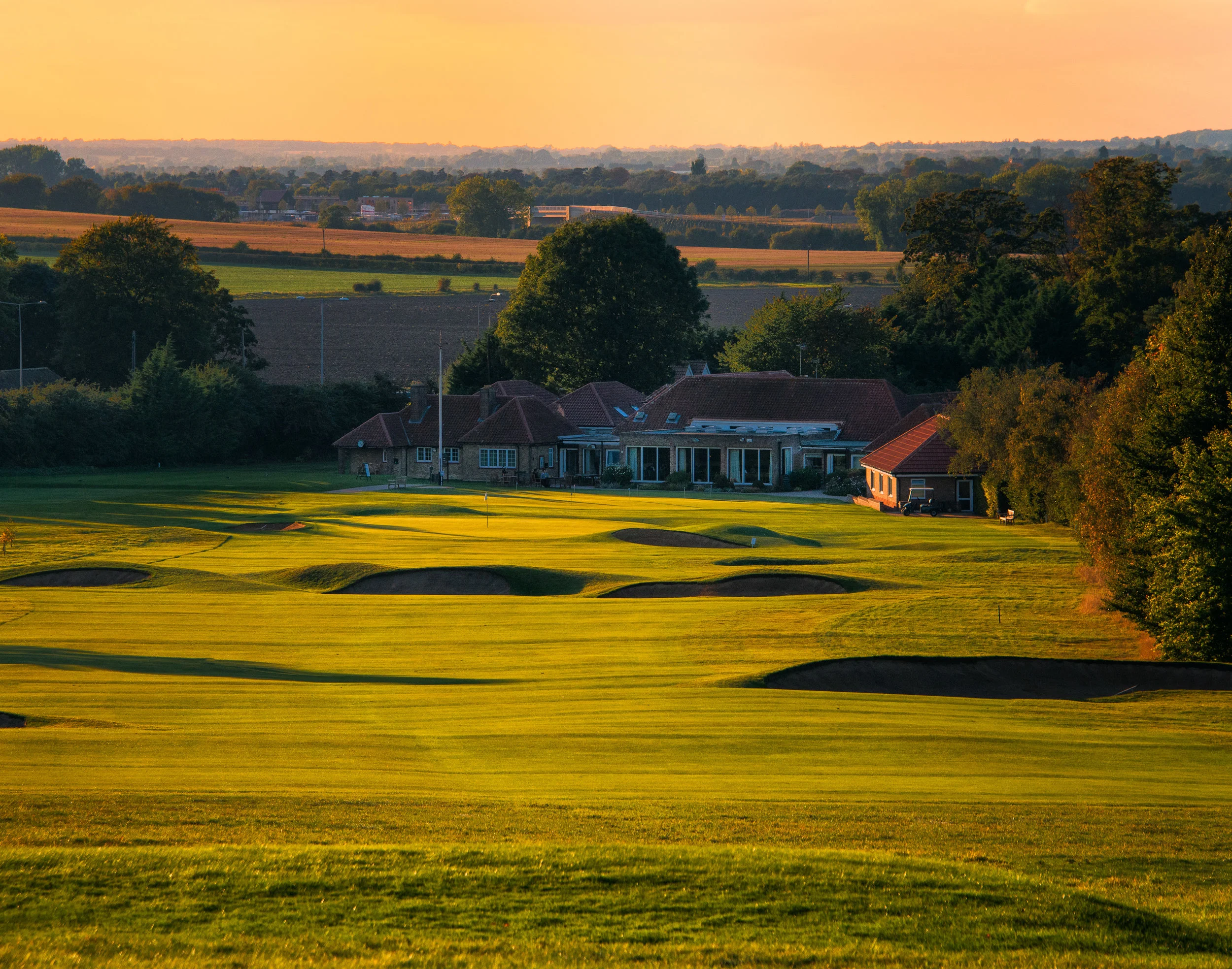 Gog Magog Golf Club Old Course 18th hole Kevin Diss Golf Course photography-.jpg