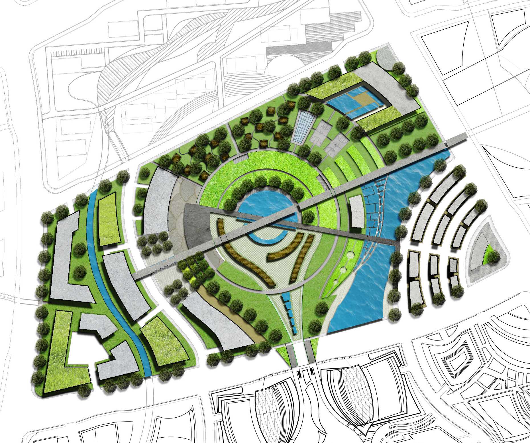 Urban Design And Landscape Plan - Image to u