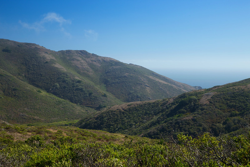 The views open up on a sunny afternoon