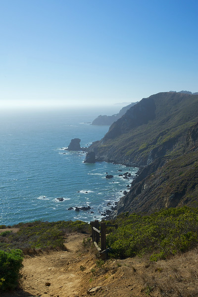 The trail leading to Pirates Cove