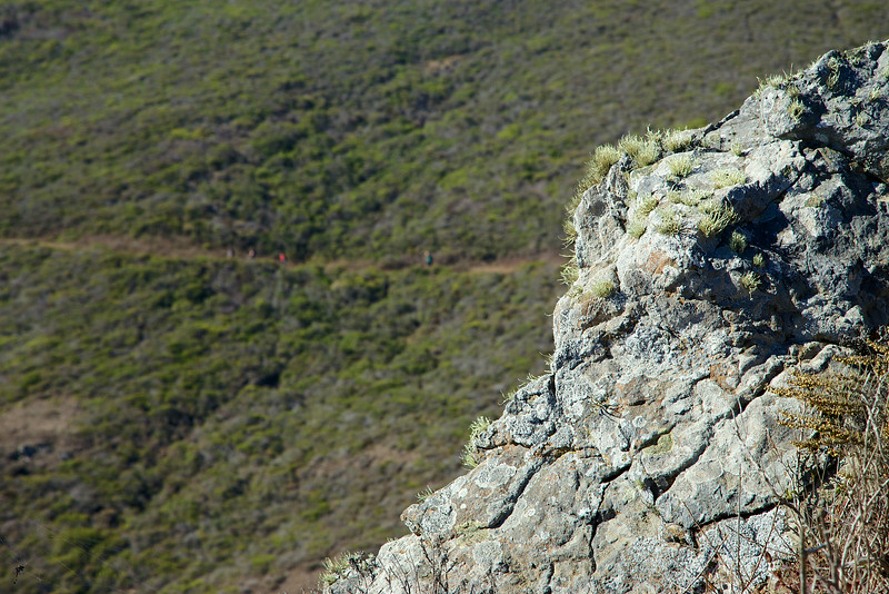 Hikers in the distance