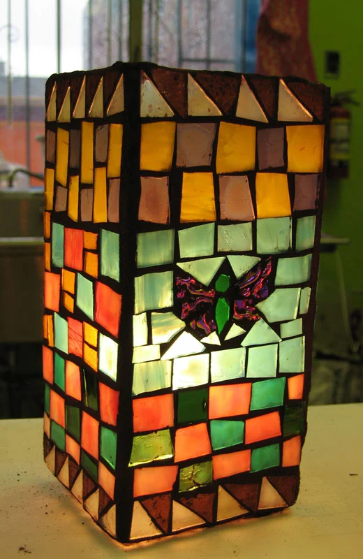 Glass Mosaic Lamp — True Mosaics Studio