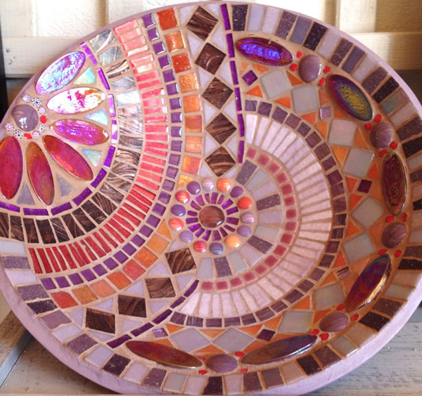 Mosaic bowl by Valerie Nicoladze, Esprit Mosaique Studio