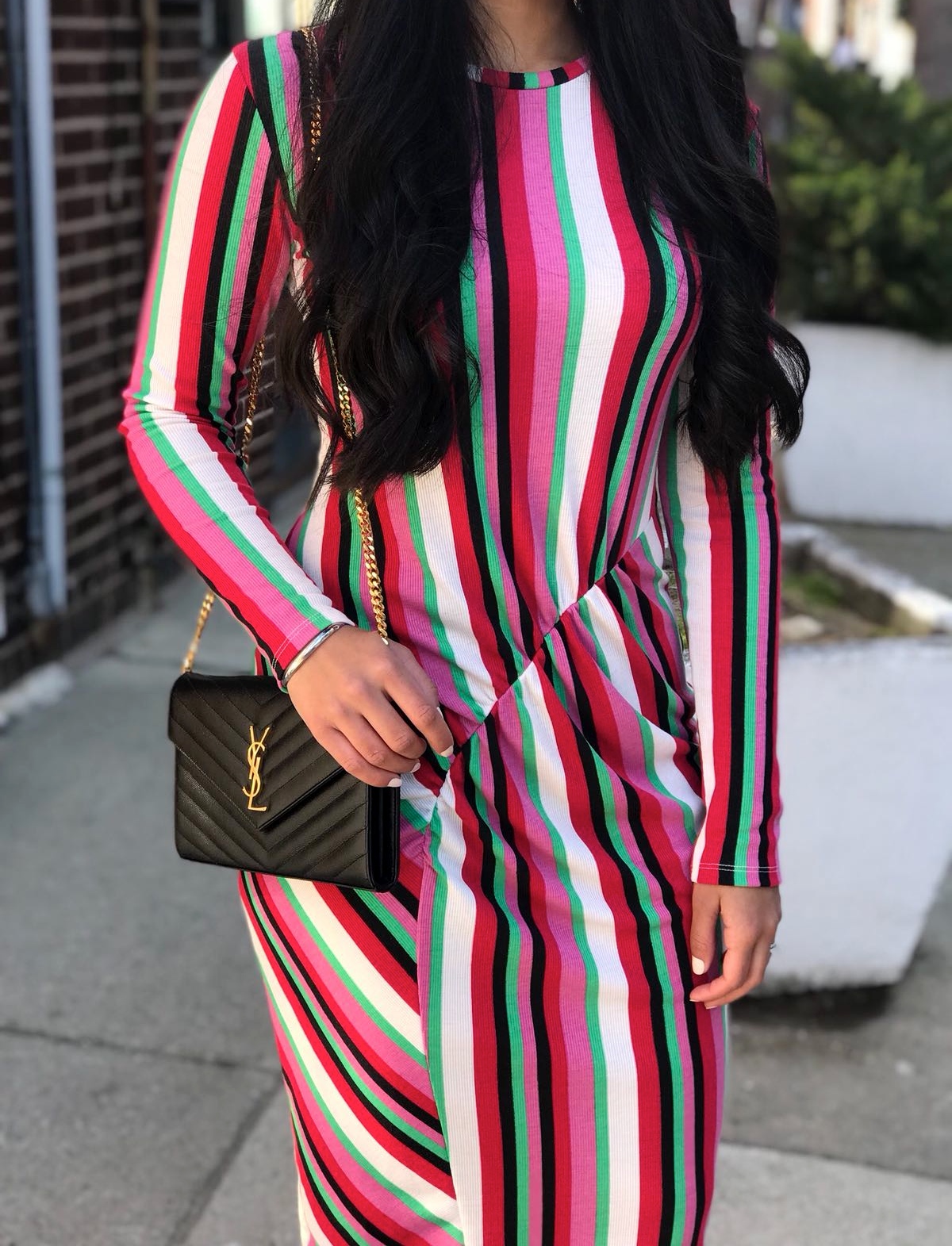 zara multicolored striped dress