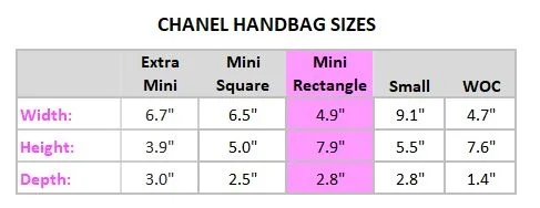 Find Your Chanel Flap Bag Size