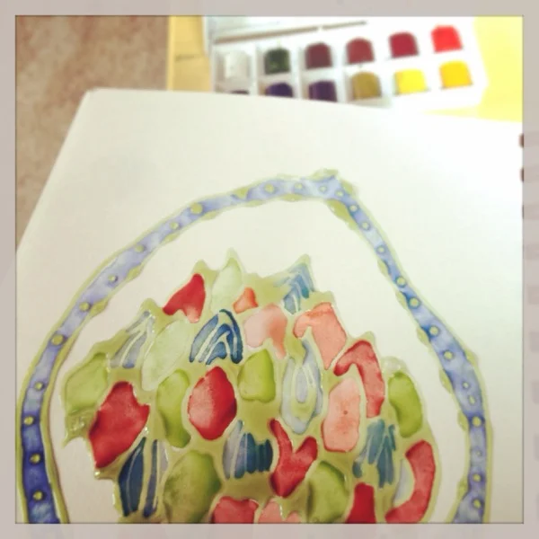 Watercolor drying in the suburbs