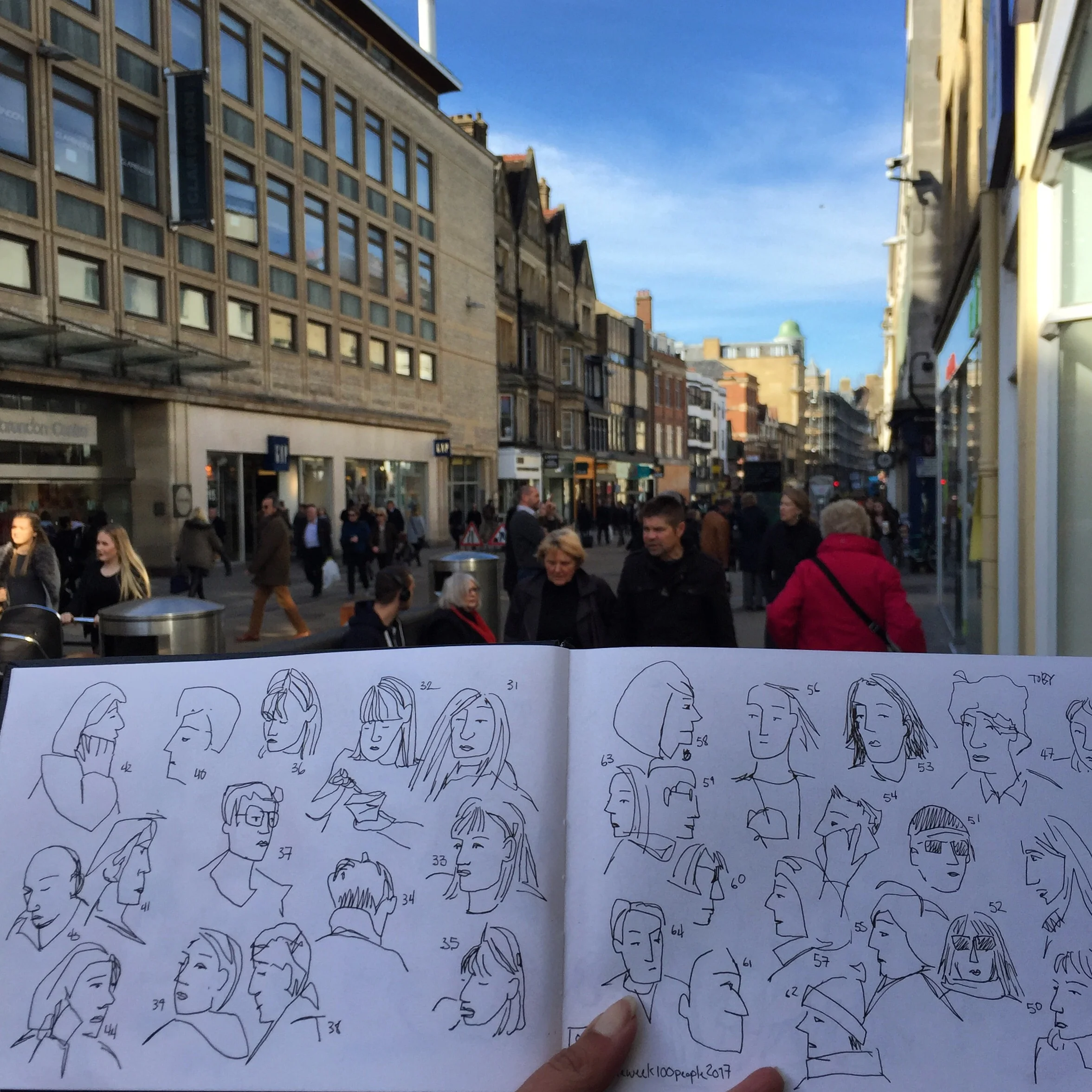 Fast and loose sketching tourists.