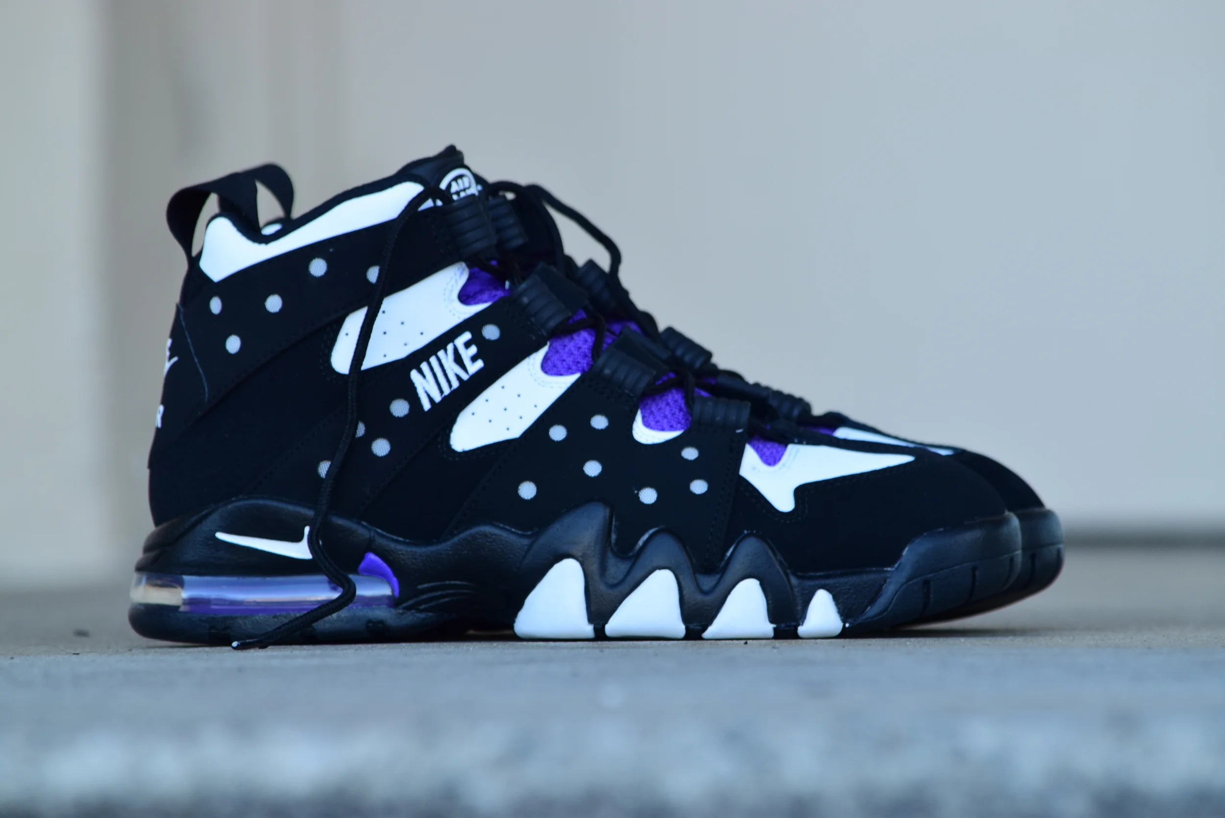 nike air max2 cb 94 black white pure purple