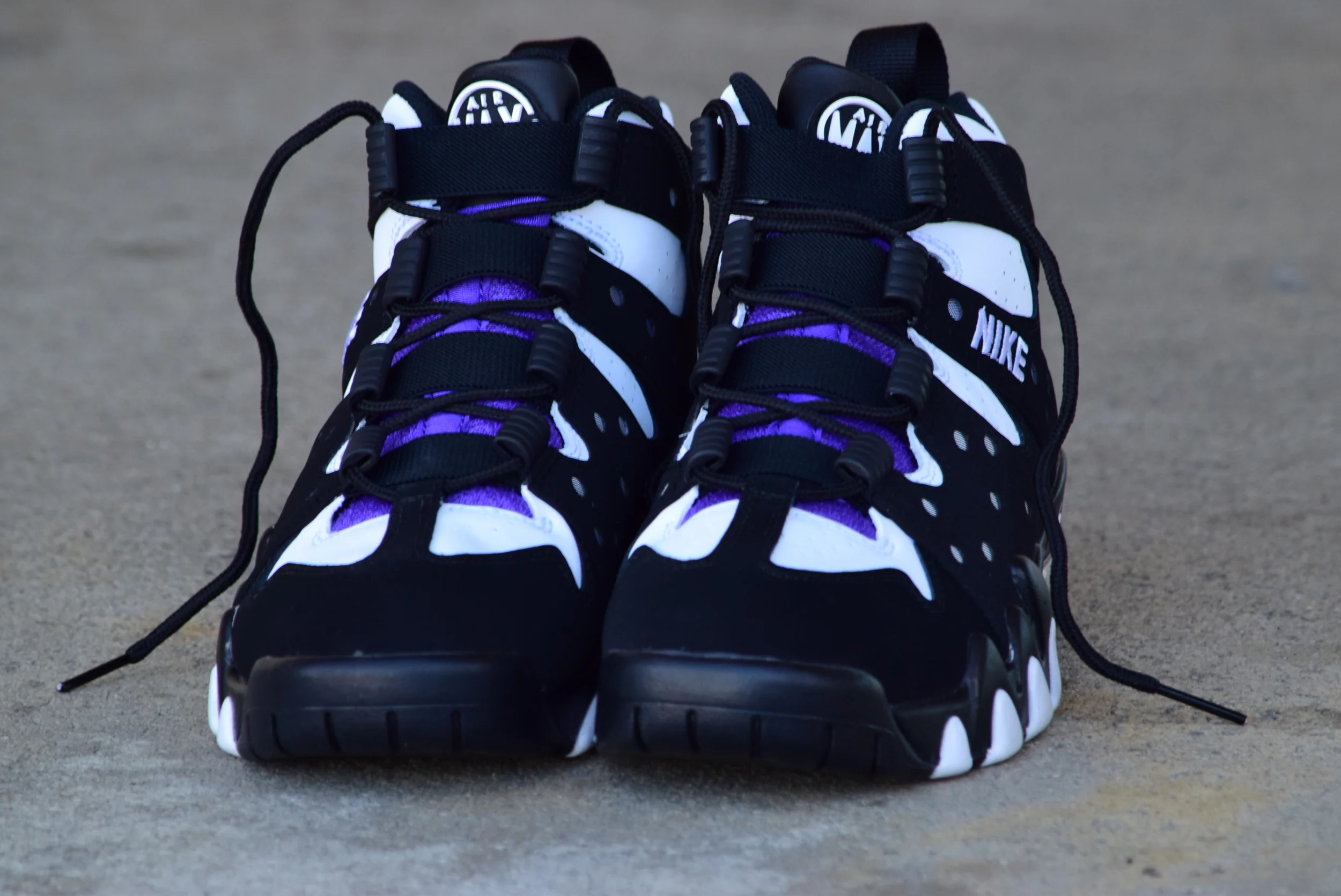 nike air max2 cb 94 black white pure purple
