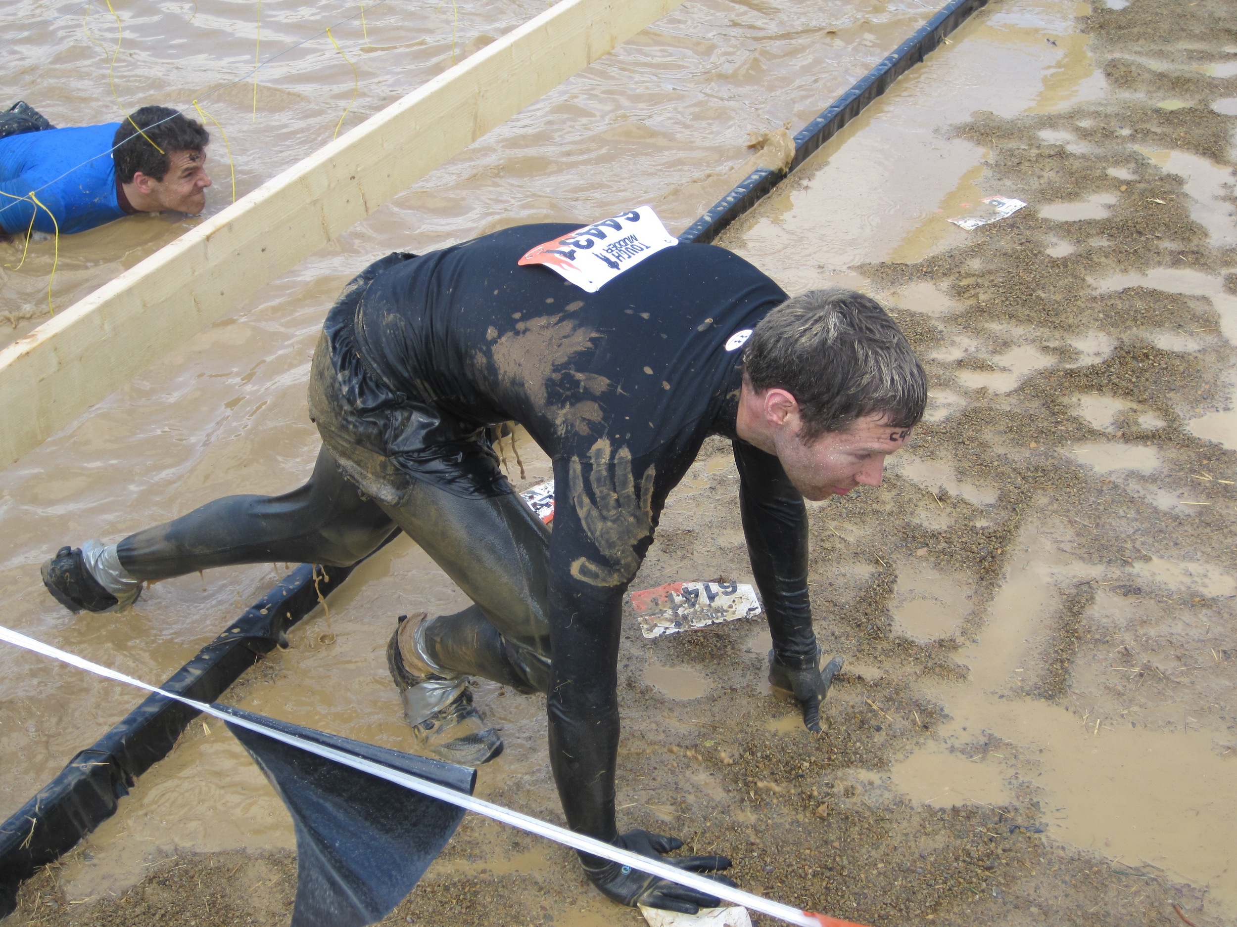  Harley Army-crawled through the Electric Eel obstacle, and indeed traversed all the obstacles, just a little faster than I did.​ 