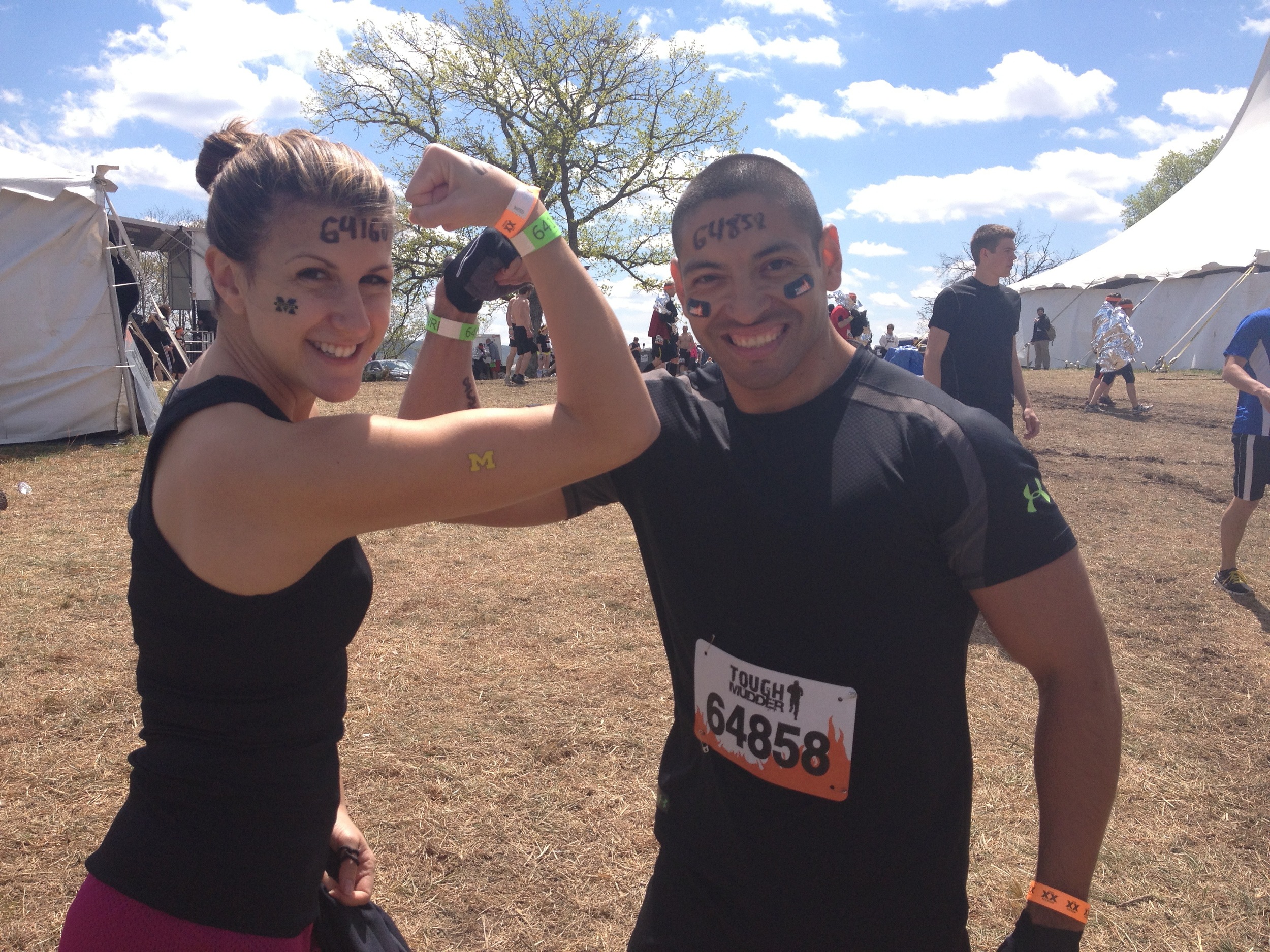  Leslie and Antonio. I recommend having a chick from Detroit and a Marine, respectively, on your Tough Mudder team.​ 