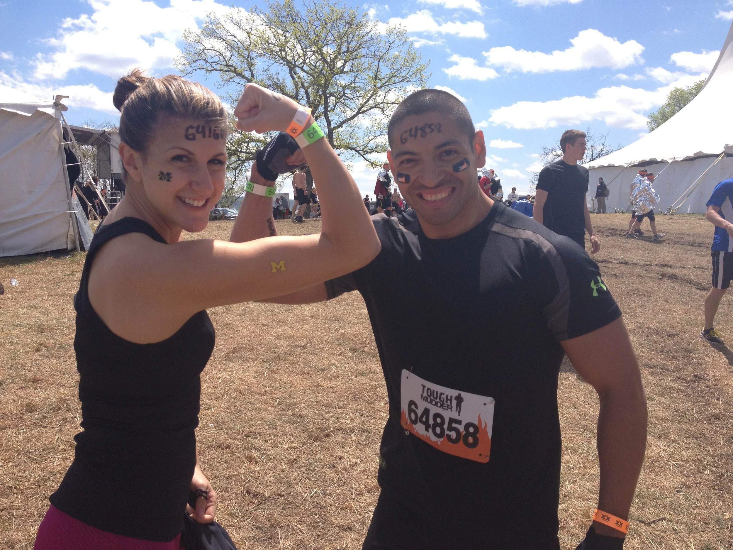 Leslie and Antonio. I recommend having a chick from Detroit and a Marine, respectively, on your Tough Mudder team.