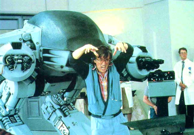  Director Paul Verhoeven gives ED-209 his motivation. 1986.&nbsp;(RoboCop Archive) 