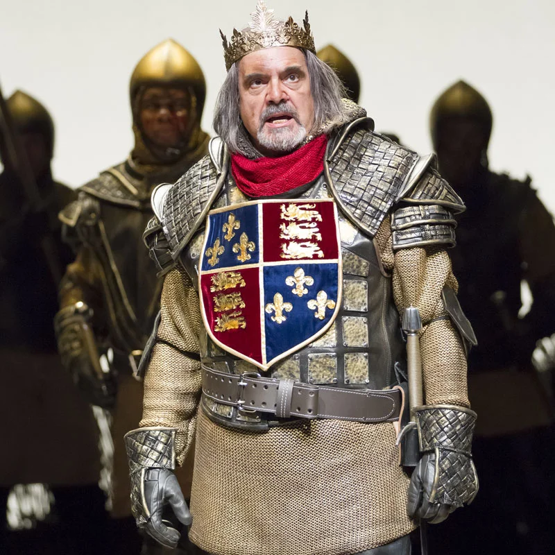 Uneasy lies the head that wears a crown. Edward Gero in Henry IV, Part 1 .