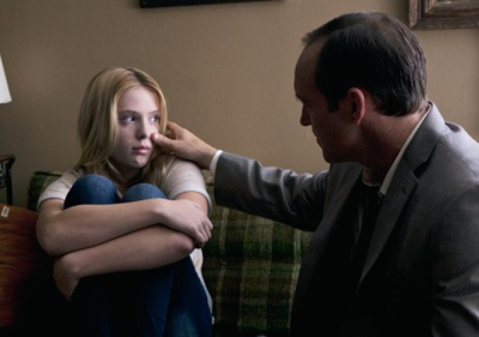 Saxon Sharbino and Clark Gregg in Trust Me, which Gregg wrote and directed.
