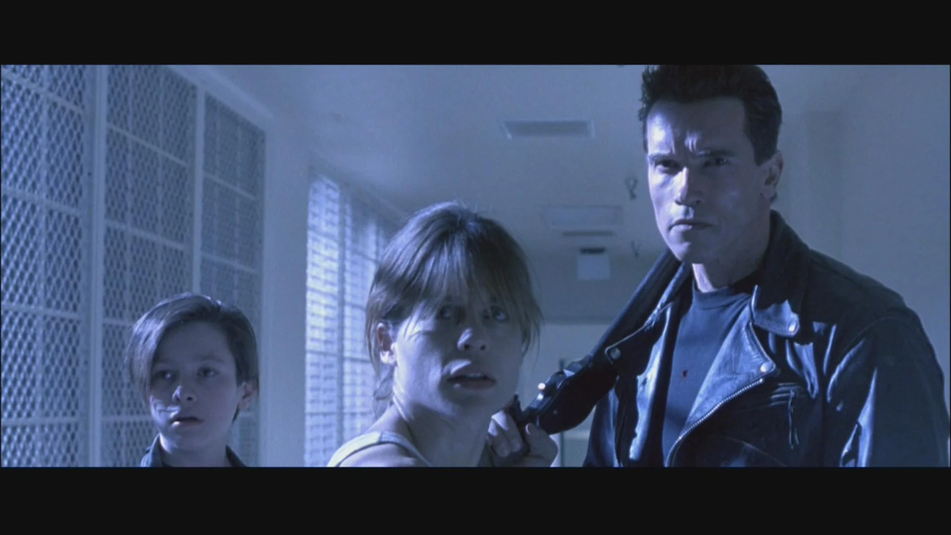 Nuclear Family: Eddie Furlong, Linda Hamilton, and Arnold Schwarzenegger fight the future in Terminator 2: Judgment Day.