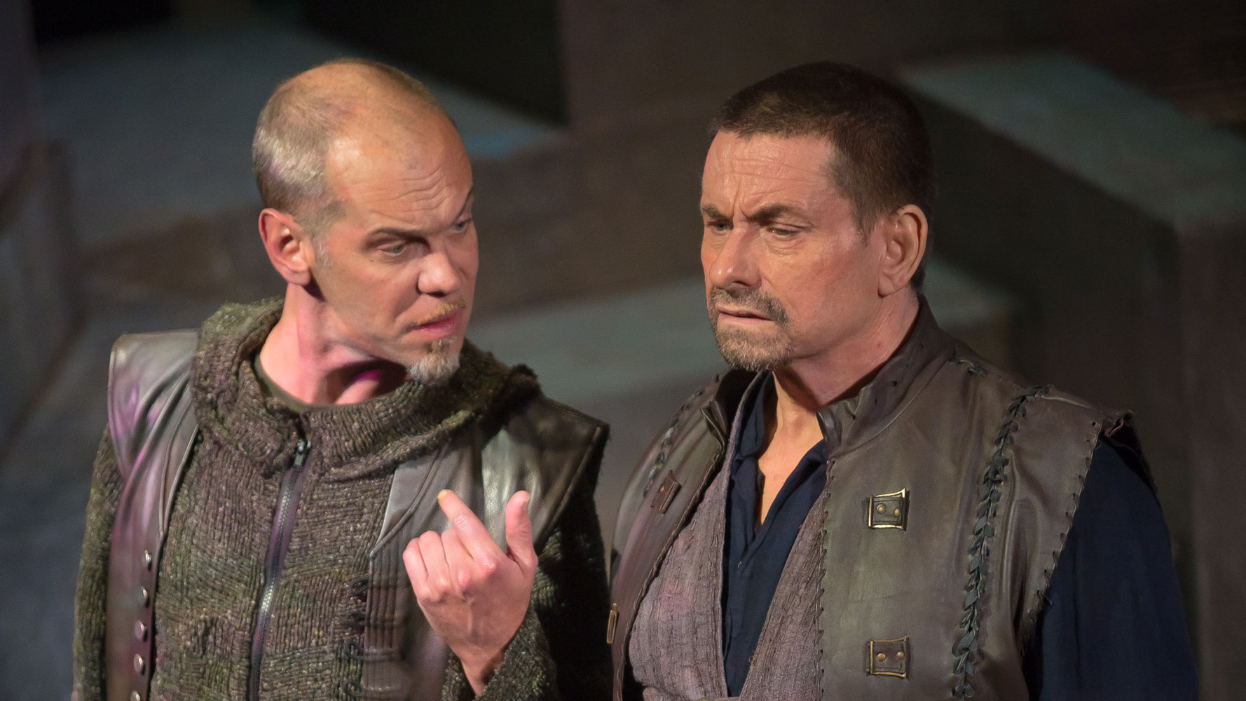  Louis Butelli and Anthony Cochrane in  Julius Caesar.  (Jeff Malet) 