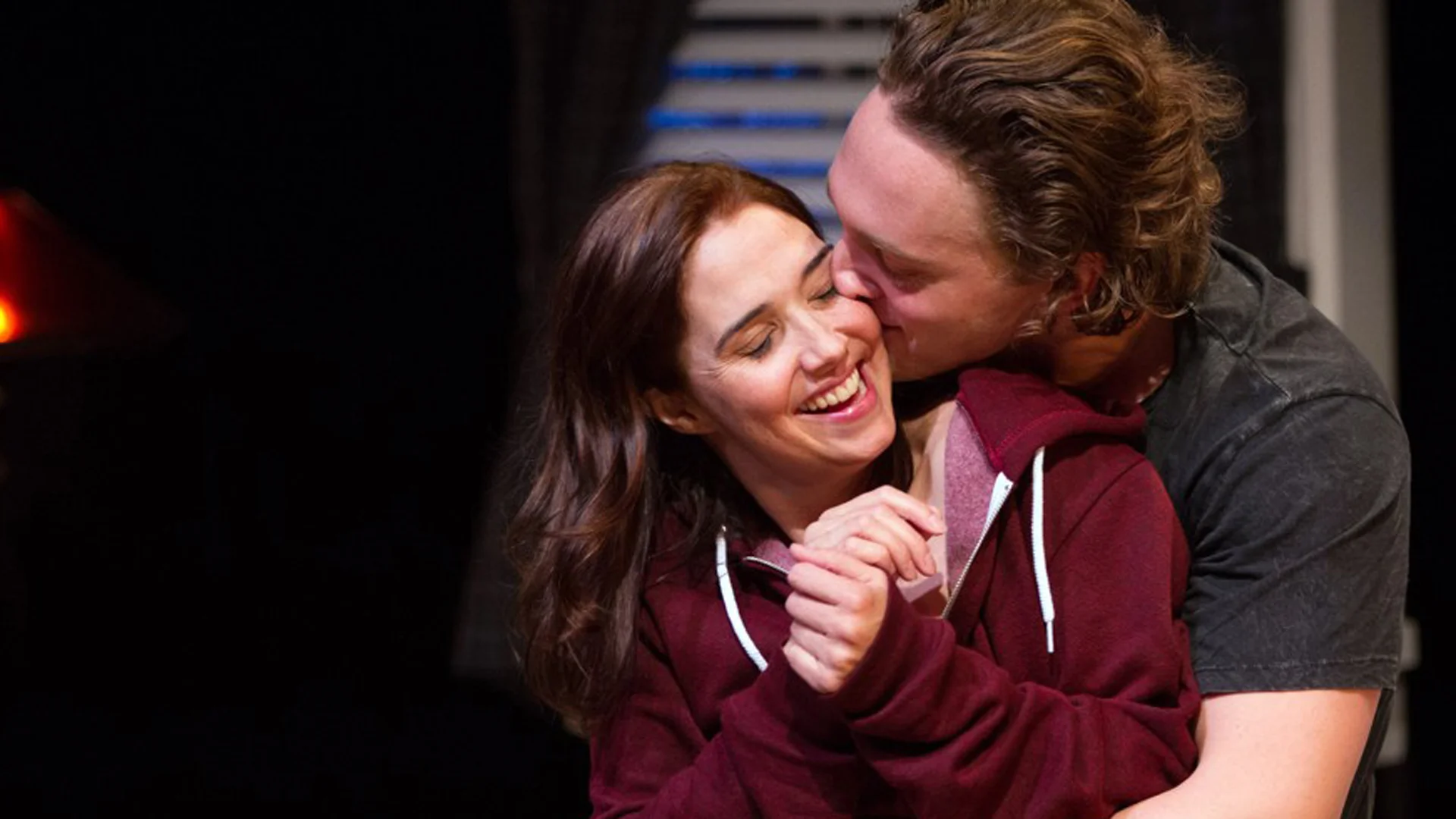 Holly Twyford and Luigi Sottile in Signature Theatre's Sex with Strangers, my favorite show of 2014.