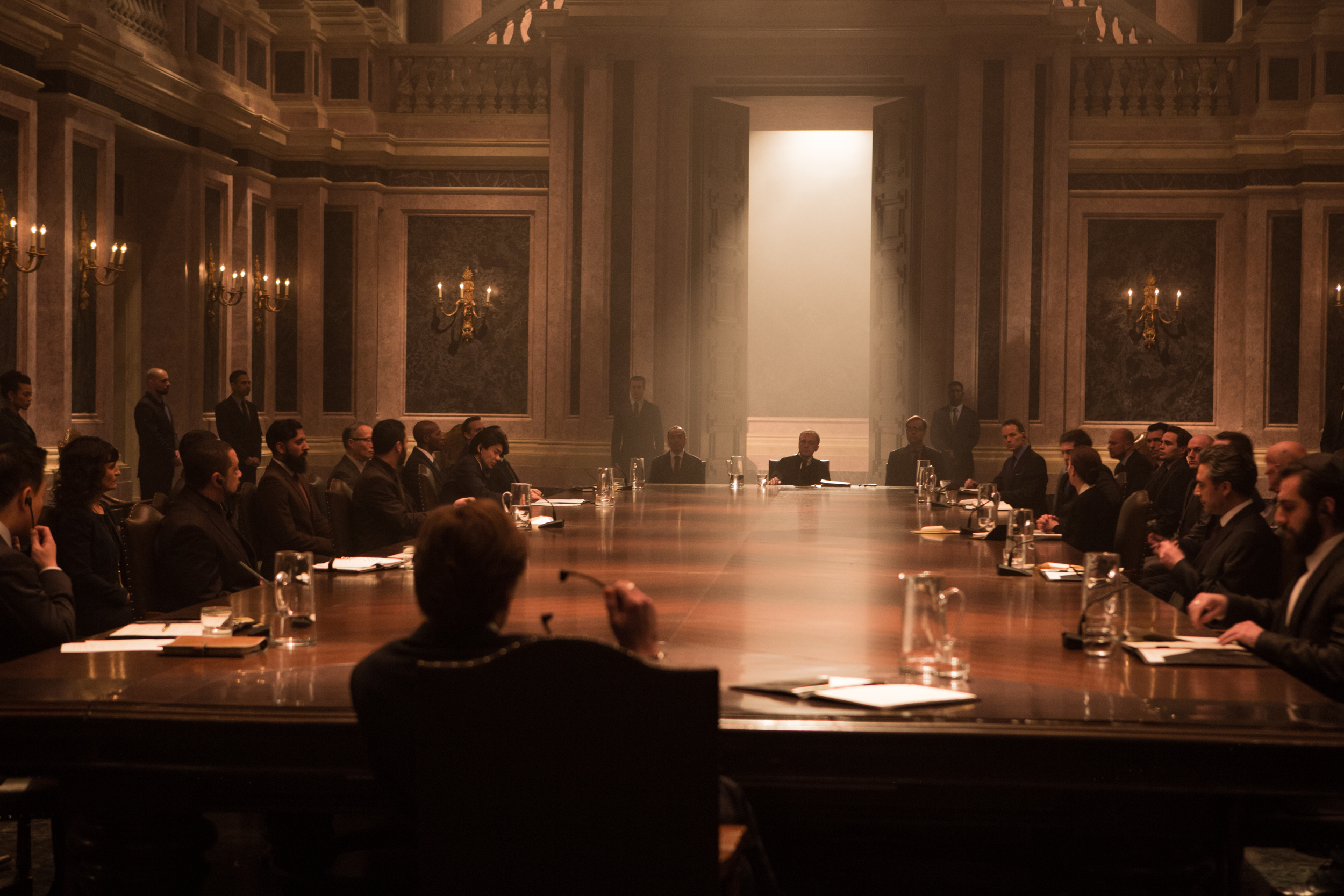 A SPECTRE gathering in SPECTRE. (Sony Pictures)
