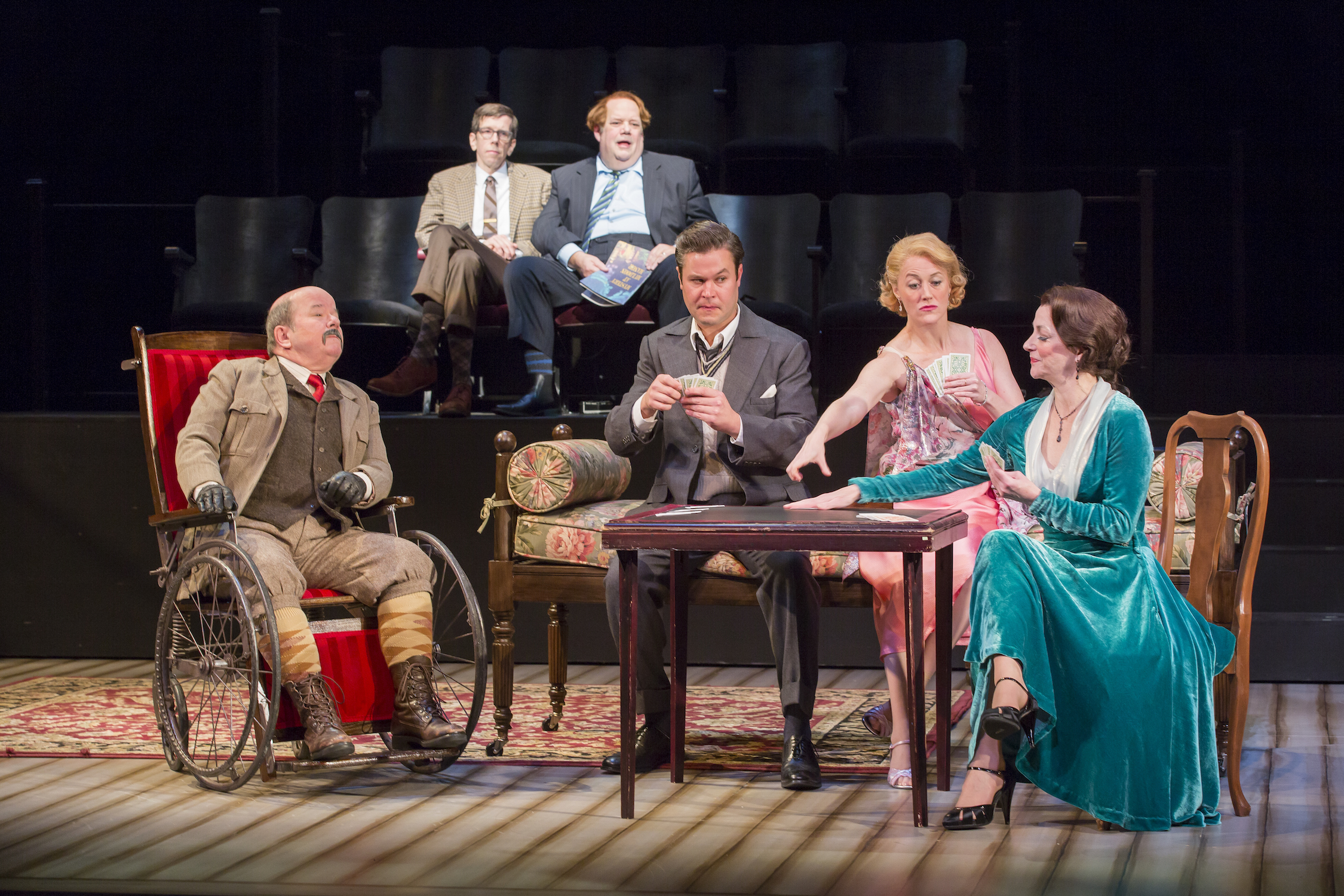 The cast of The Real Inspector Hound (Scott Suchman/Shakespeare Theatre Co.)