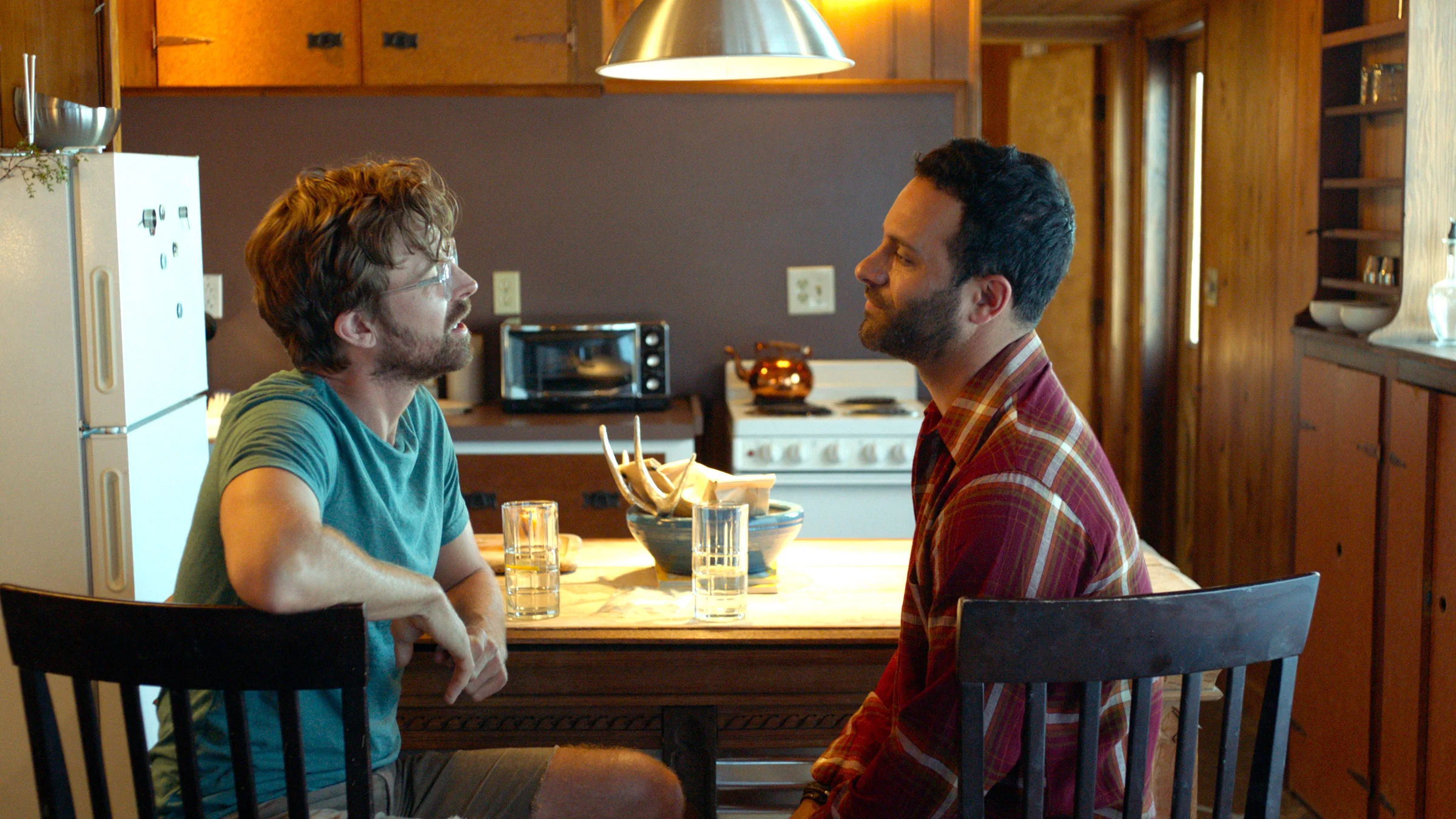 Lucas Near-Verbrugghe and Aaron Costa Ganis in Tim Kirkman's Lazy Eye.