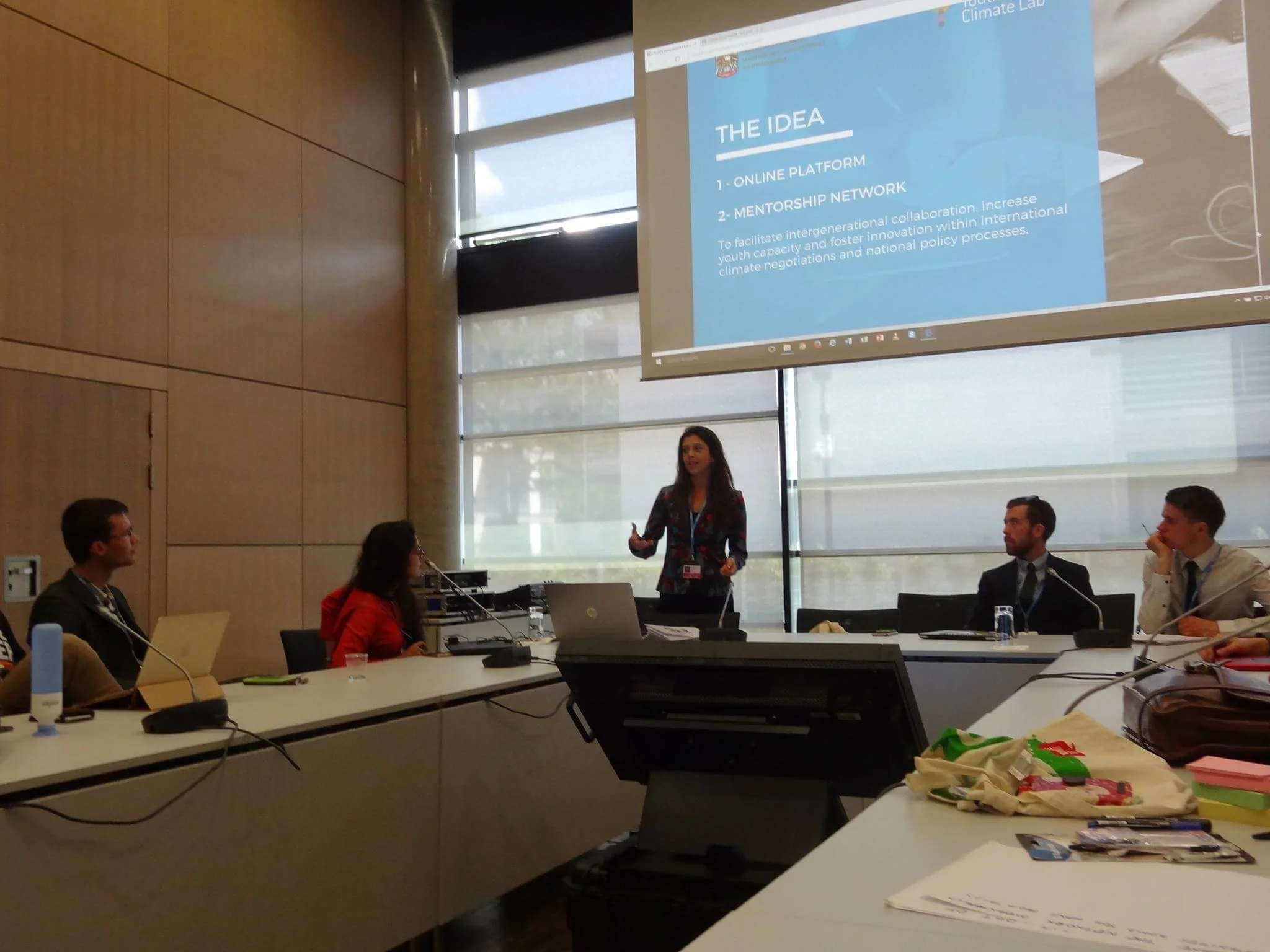 Hosting workshop on youth engagement at May 2017 climate negotiations.jpg