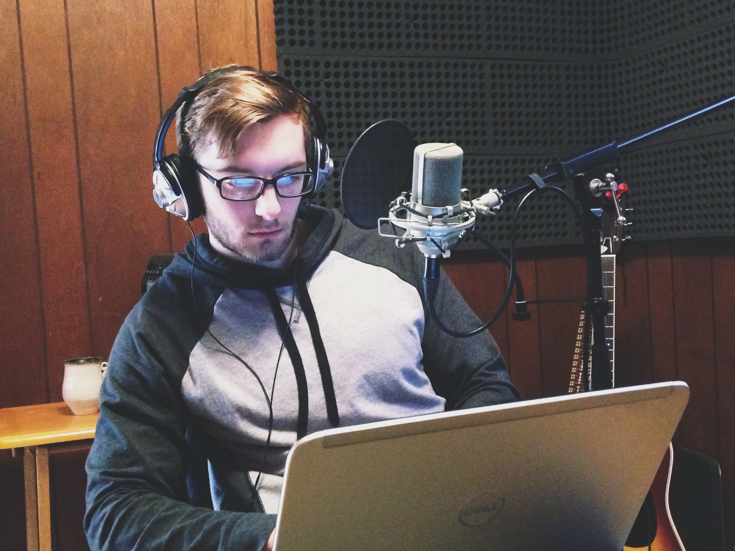 Paul Walters; Recording voice-overs .