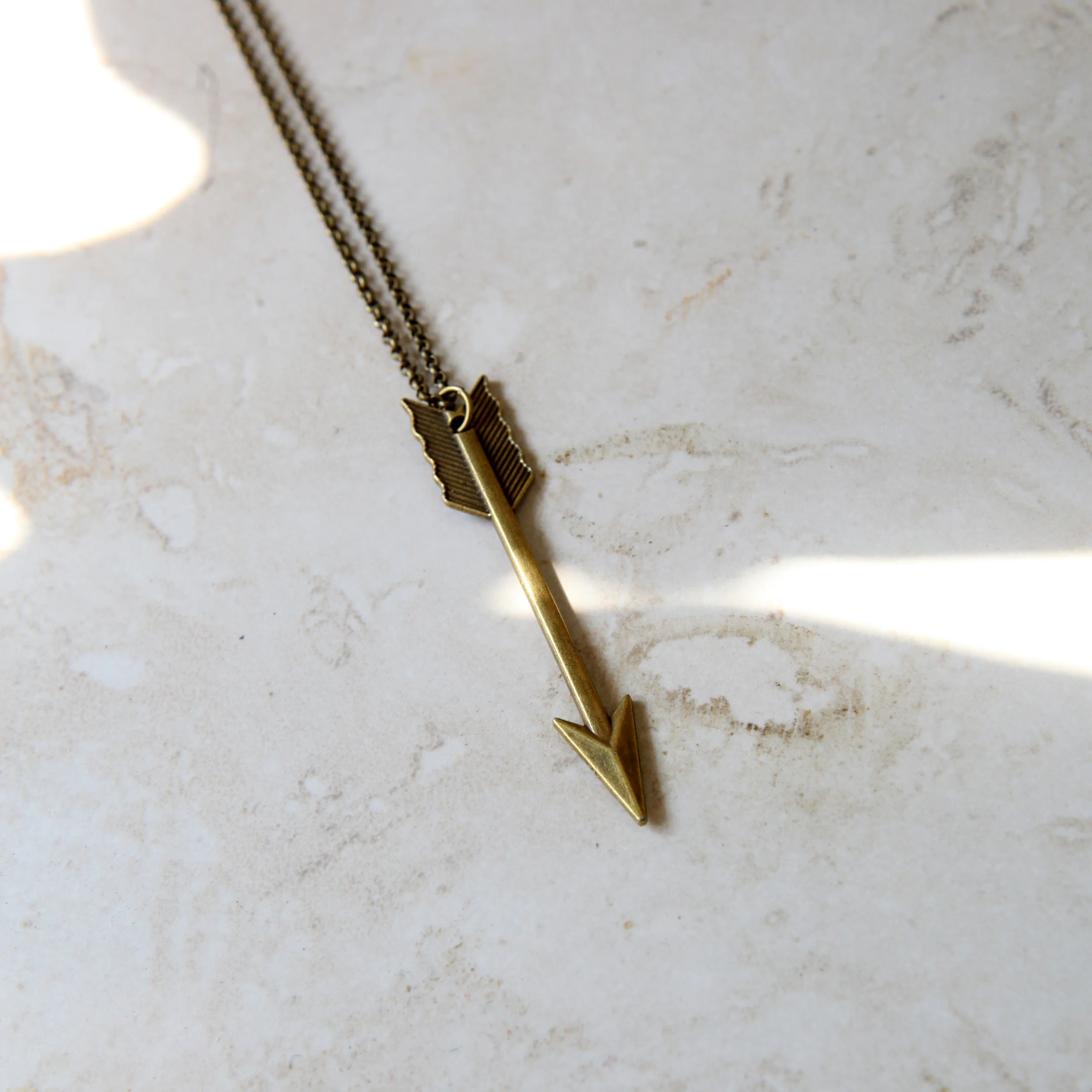 Metal Arrow Pendant -- $23.00.