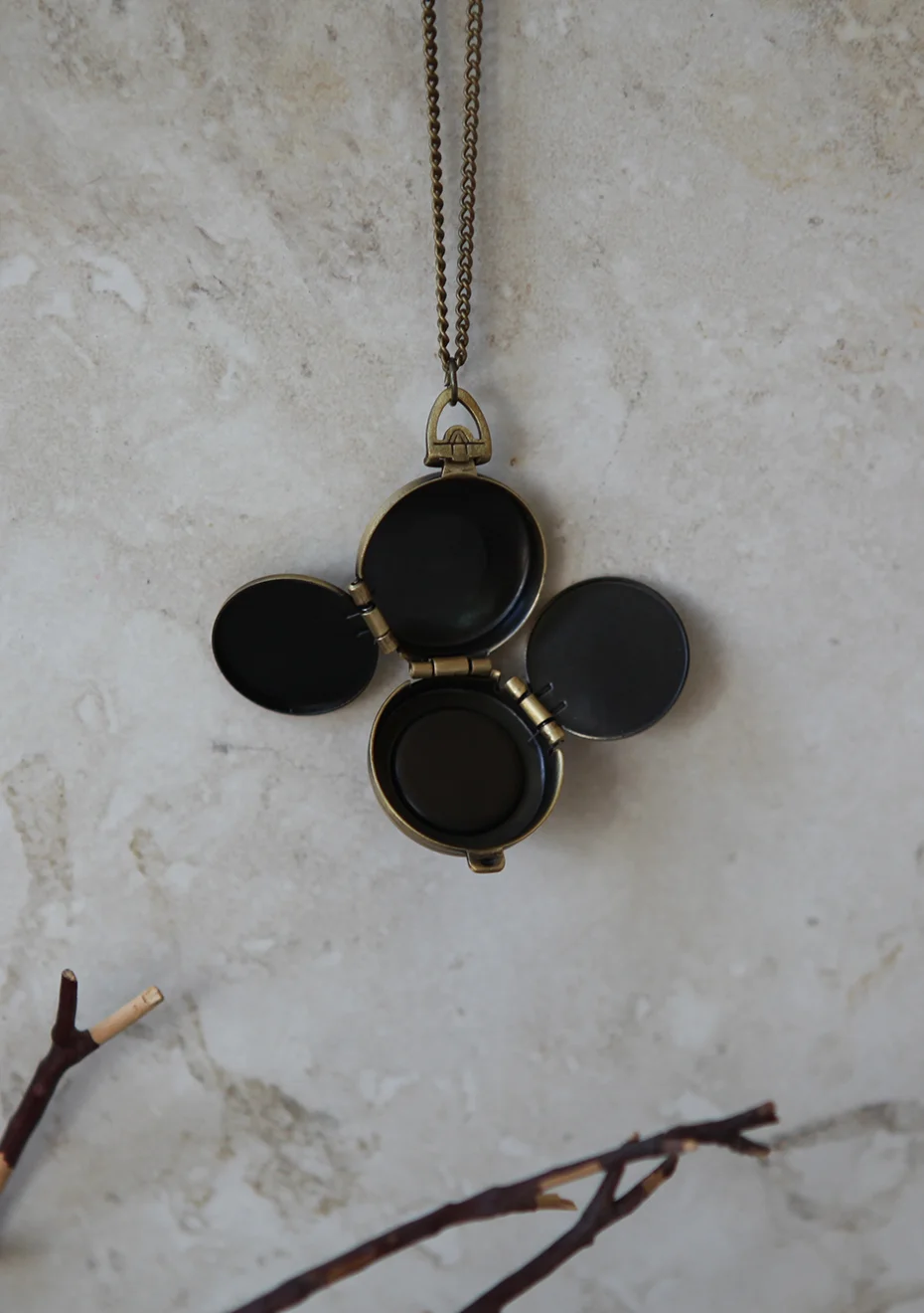 Locket interior.