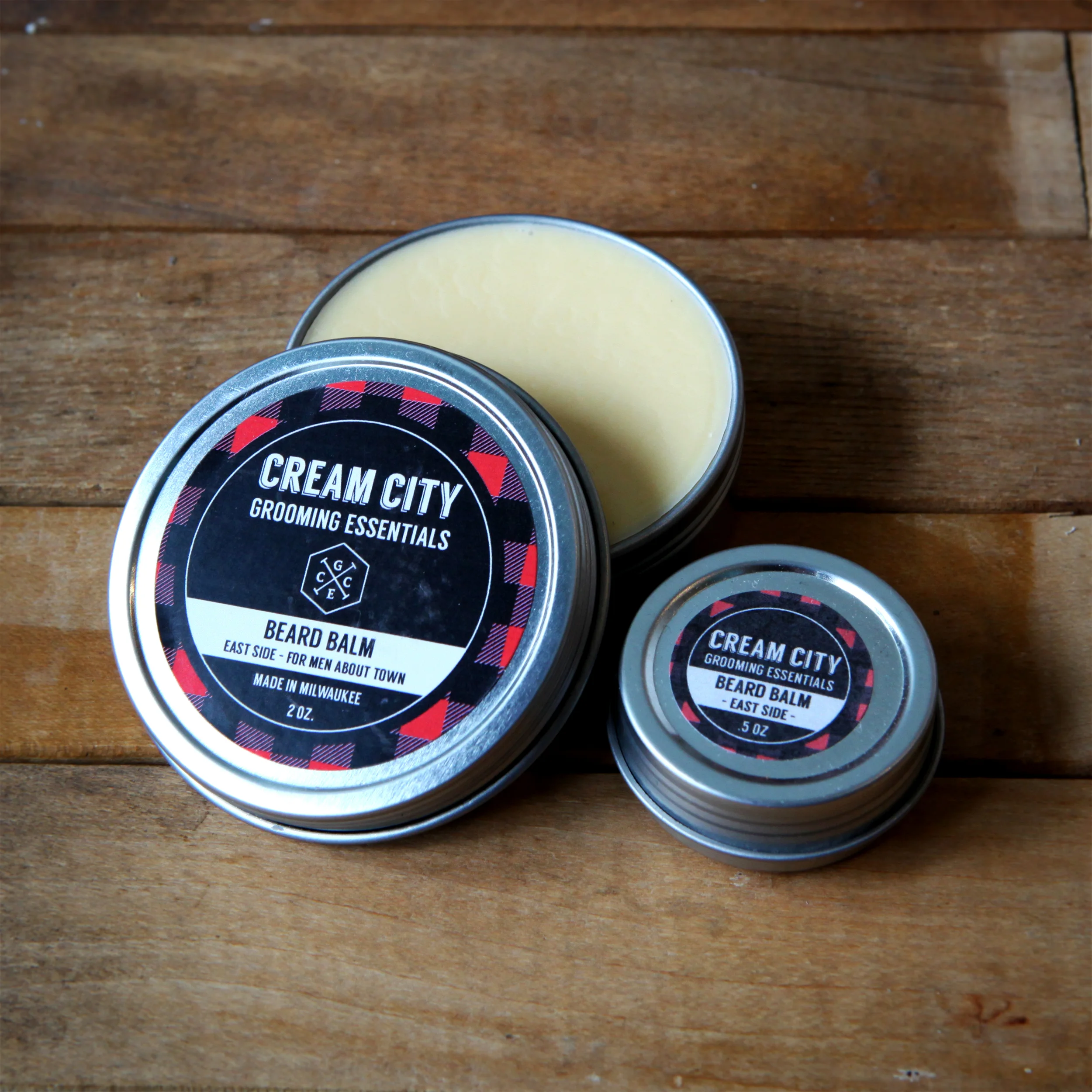Beard Balm - East Side - For Men About Town $15/ 2oz tin. $6.50/ .5oz tin.
