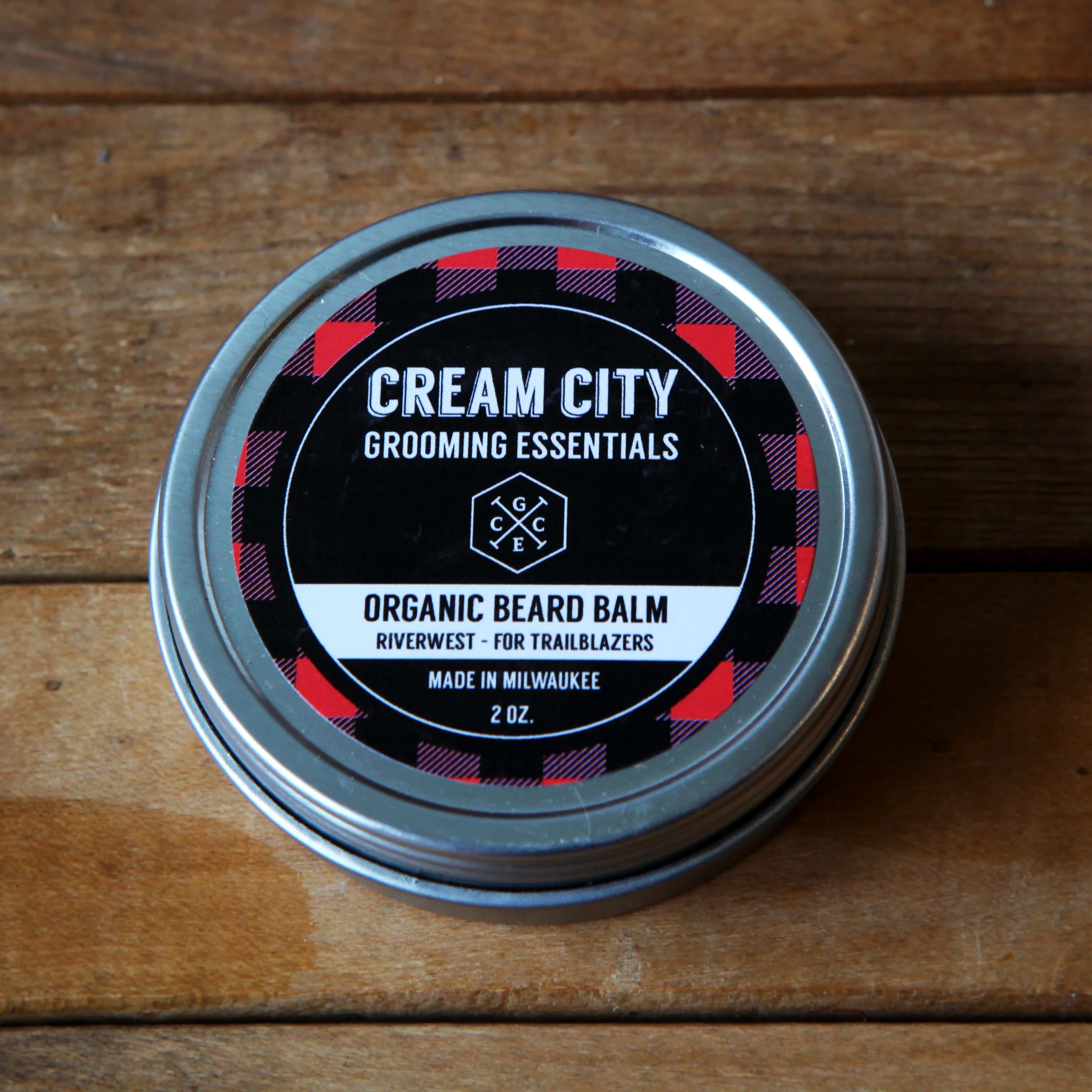 Beard Balm - Organic Riverwest - For Trailblazers $15 2oz tin. $6.50/ .5oz tin.