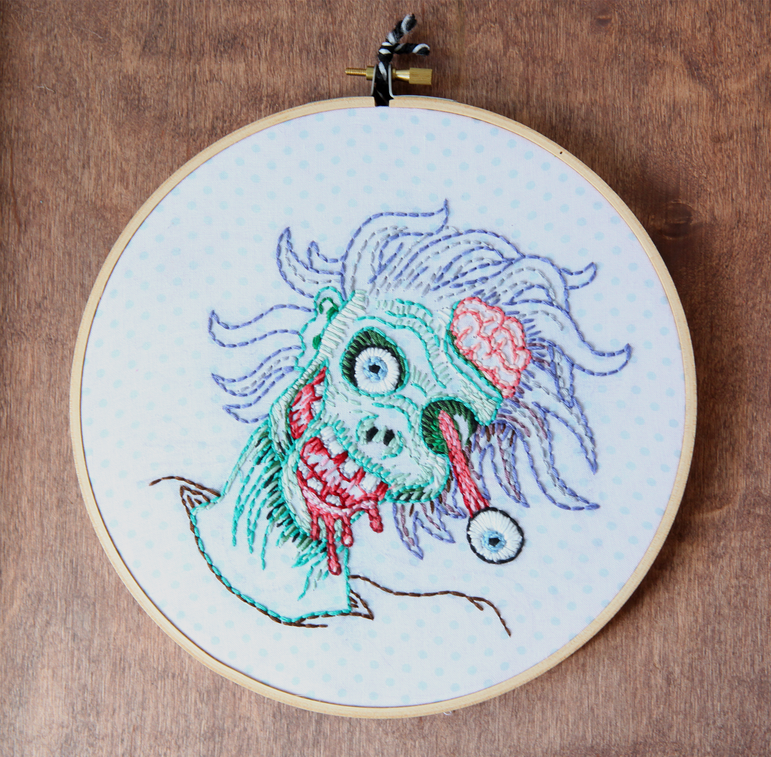 Zombie portrait, $40.