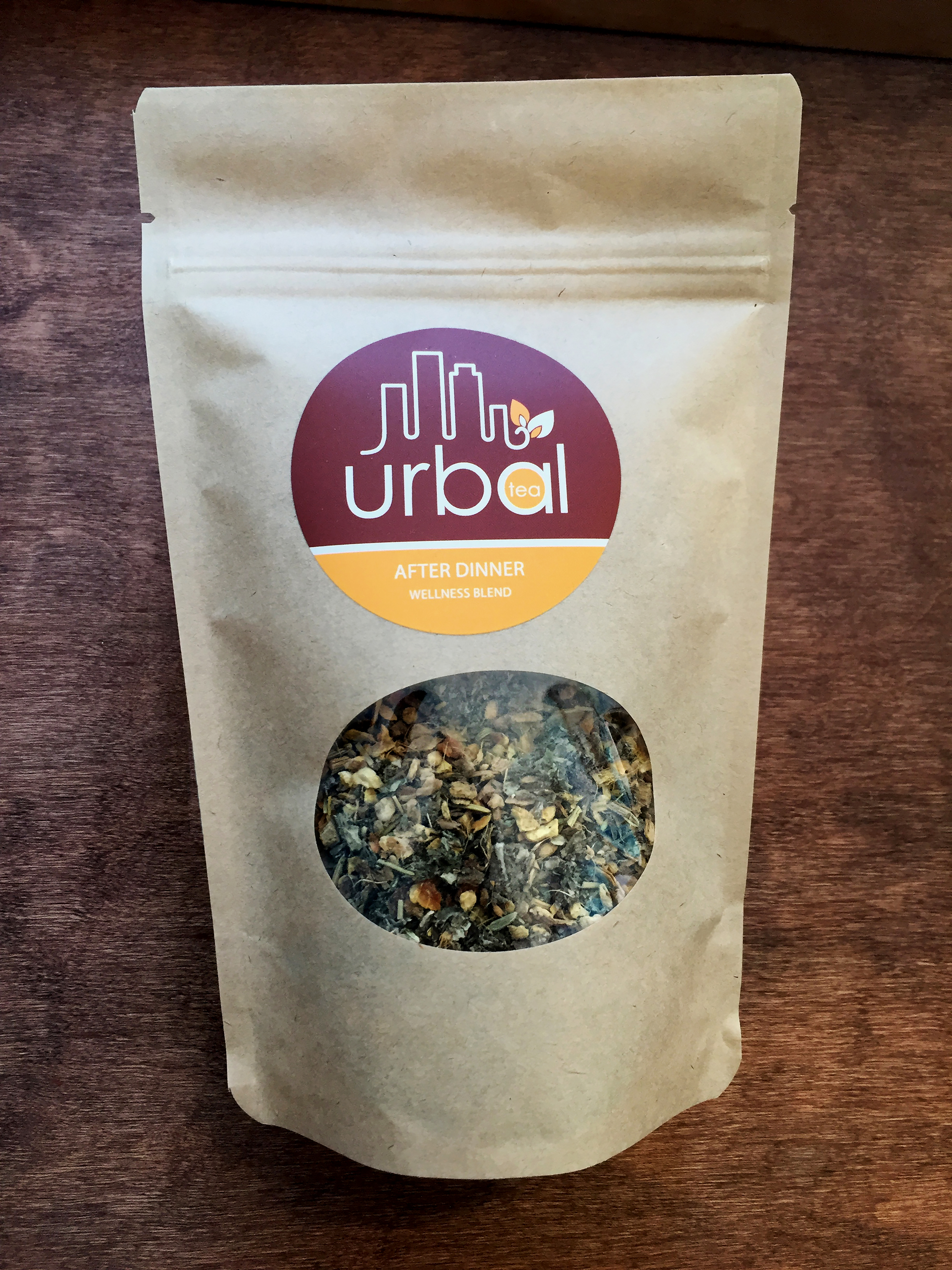 After Dinner wellness blend is 3oz that makes 20+ servings. $10. A warm depth of ginger, mint with a sweet tone of licorice. This blend assists with digestion and is perfect 20 minutes after any meal. 