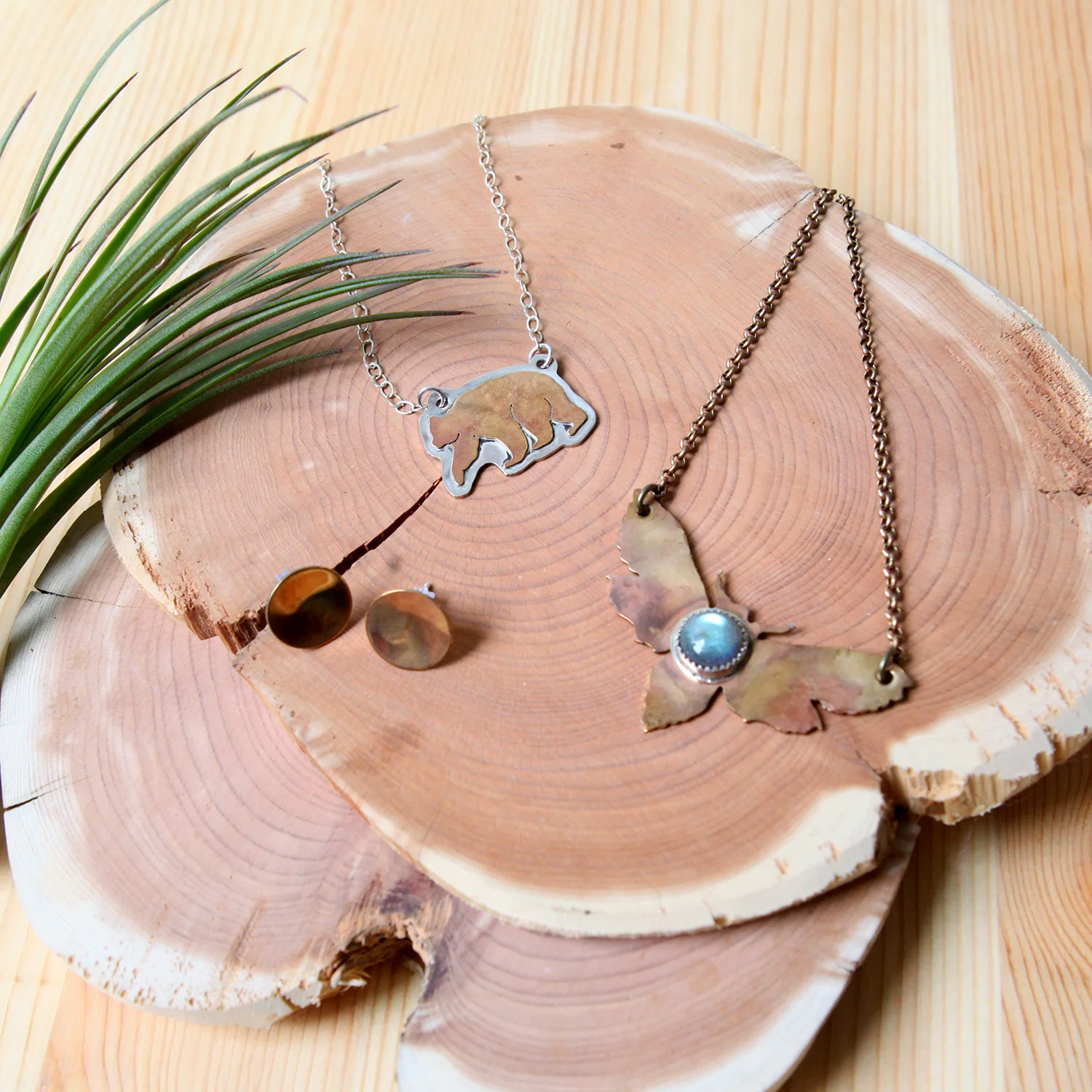 Earrings and Necklaces by Papavier, $20-$48.