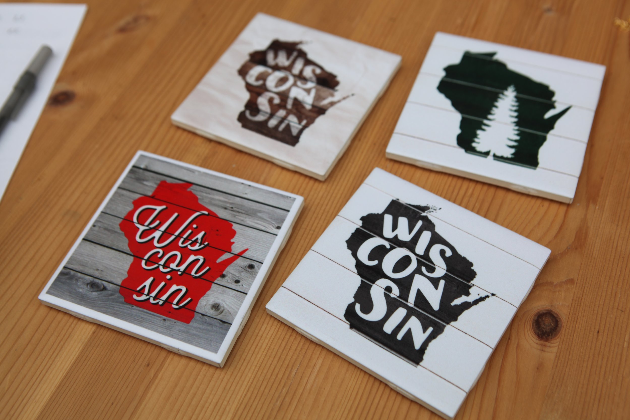 Wisconsin Love Coasters