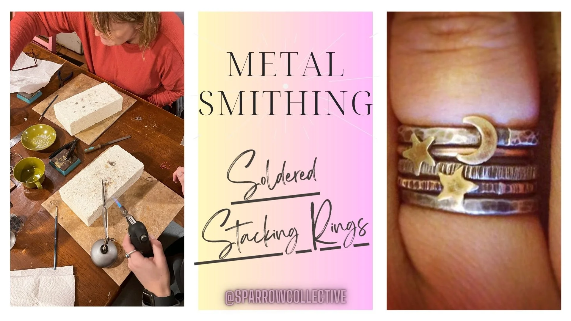 Sparrow Collective Intro to Soldering Stacking Rings Milwaukee Gifts