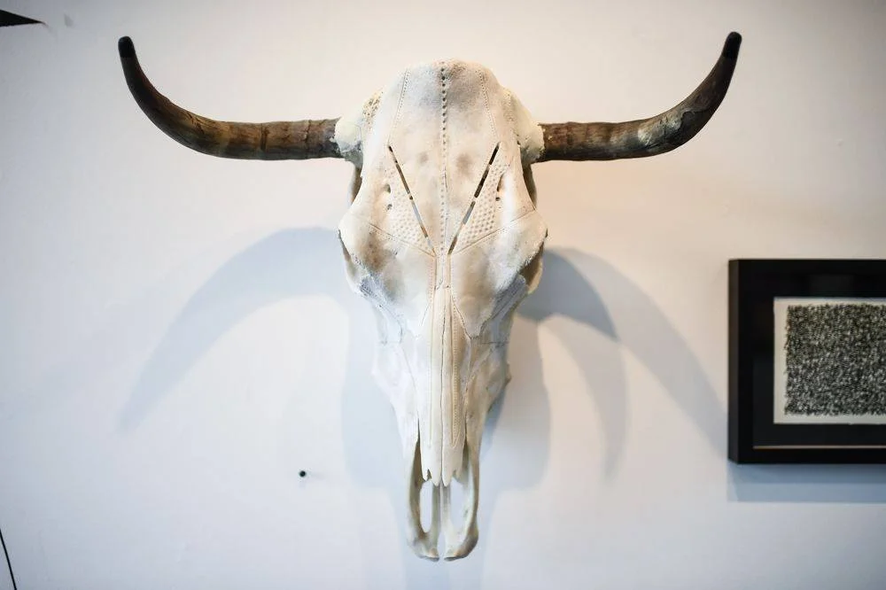 Carved Steer Head