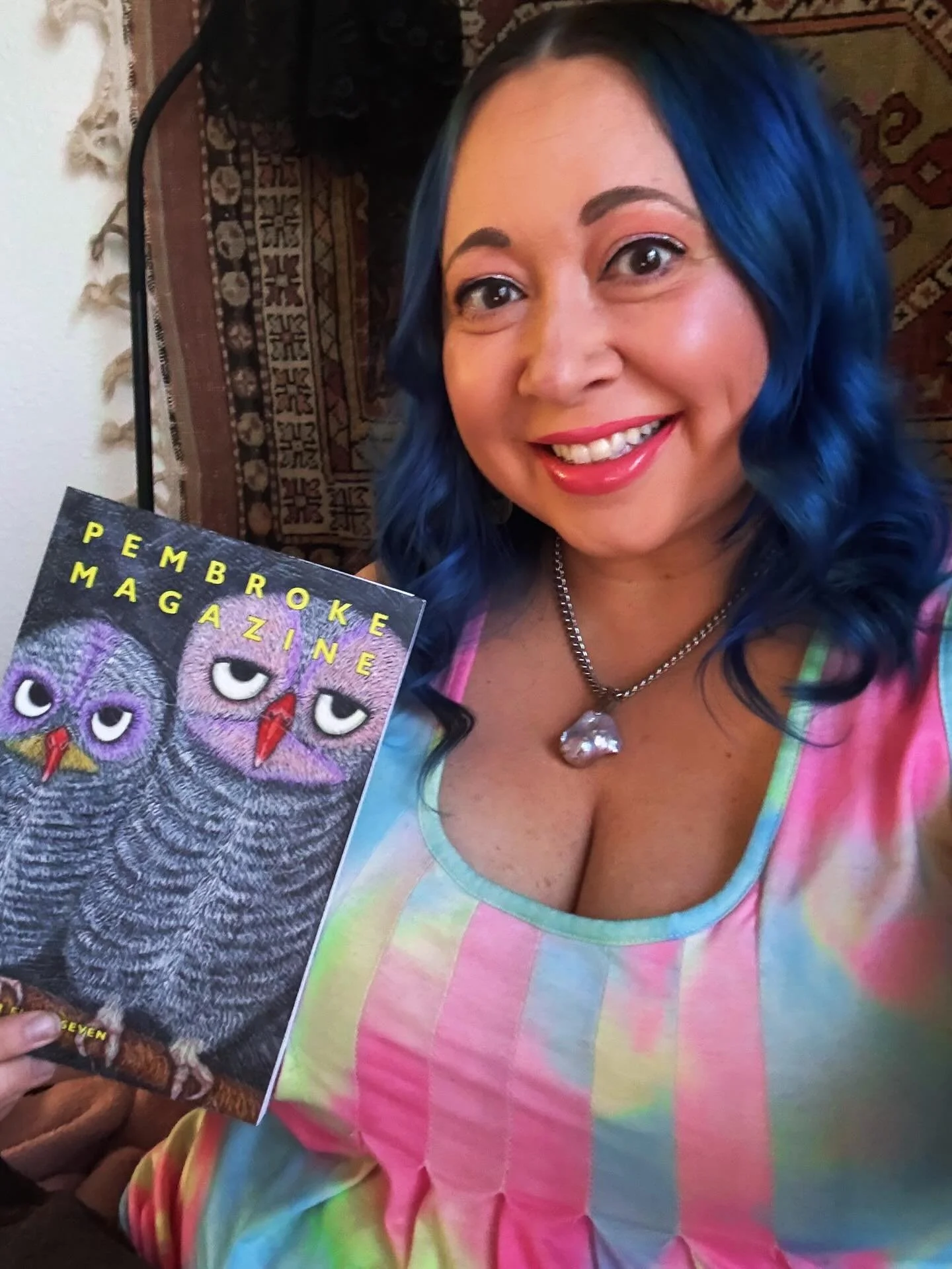 Issue 57 contributor Anne Champion @anne_champ13 (poetry, &ldquo;Death&rdquo;). &ldquo;They say Death walks through walls in a grim reaper cloak / with a scythe, but Death knocked on my door / in a backwards baseball hat, a sleeveless T-shirt, / dirt