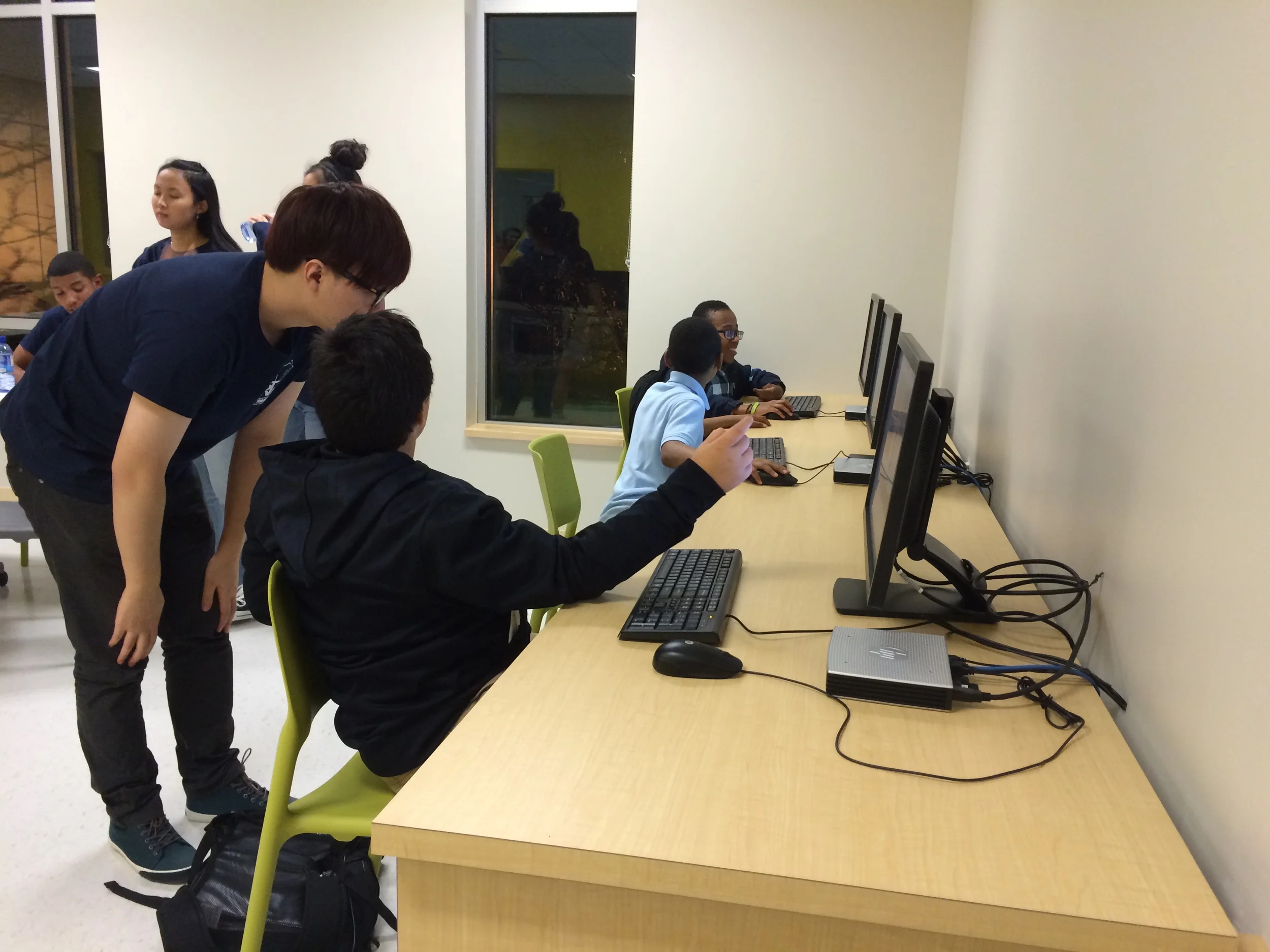 The new computer lab at the RTH Community Center