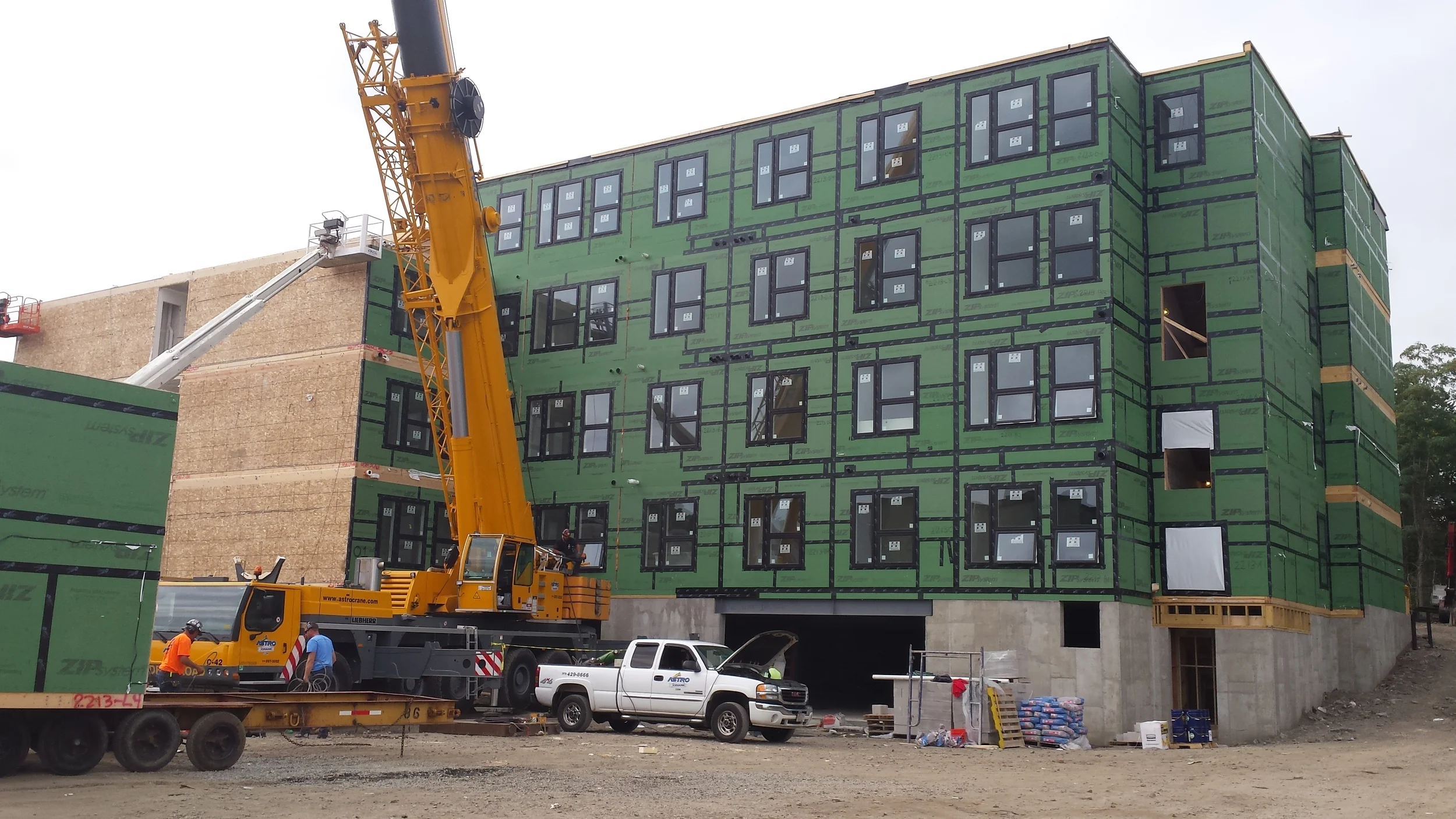 Flats at 22 under construction, due for completion in January 2015