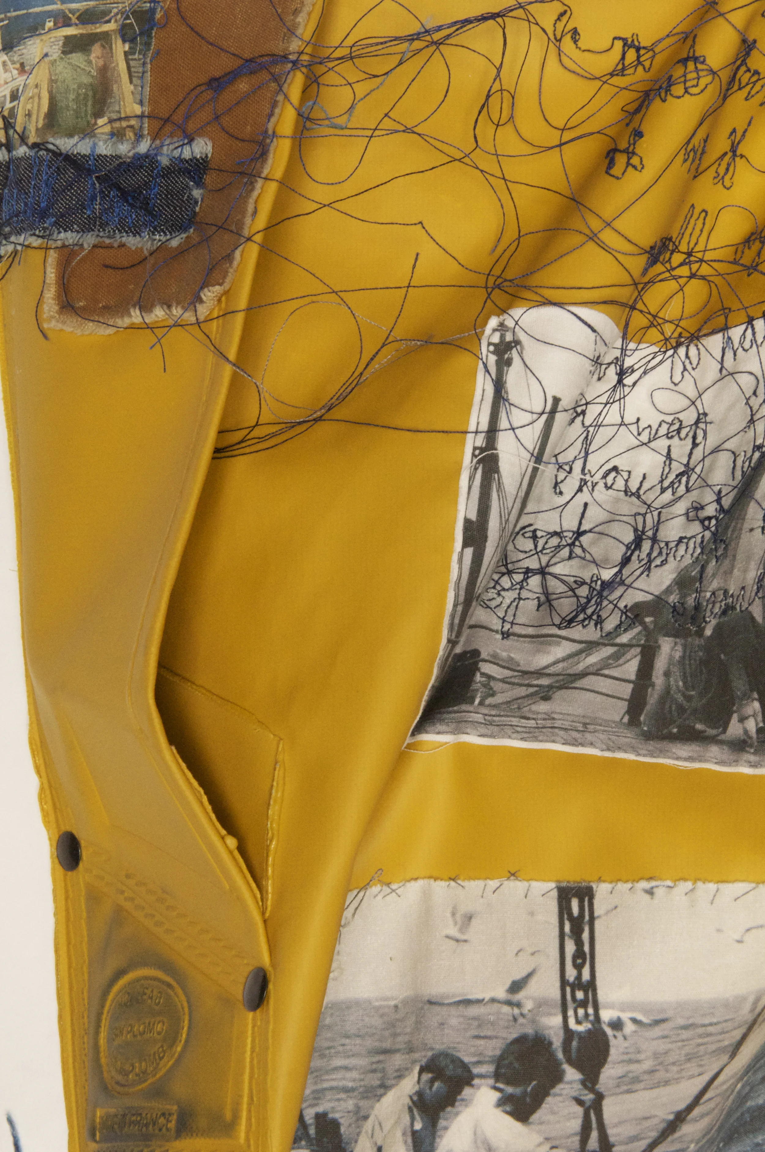 Oilskins detail; Claire Blackburn