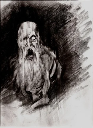 Concept Drawing, The Tell-Tale Heart.