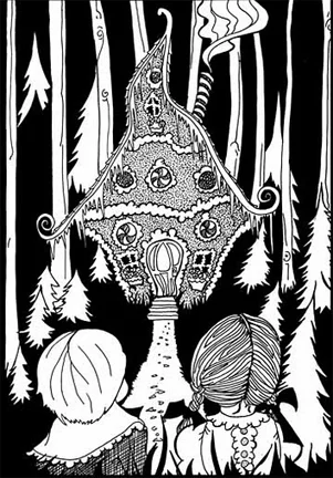 Poster Illustration, Hansel & Gretel.