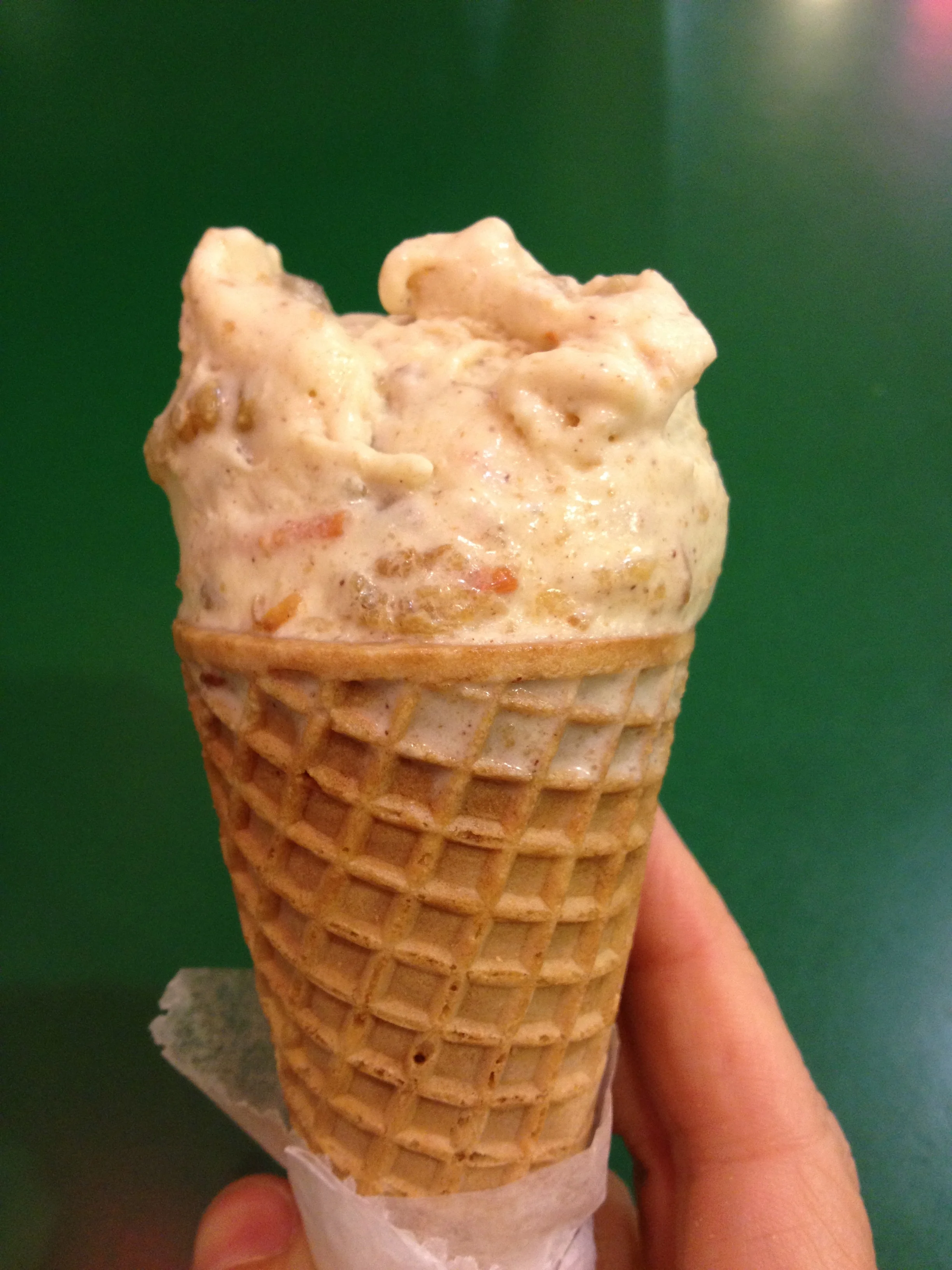 Delicious homemade ice cream. It will take you to childhood! Unless you are a child, then it will take you to Charlie's Chocolate Factory! I was informed by the ice cream guy who served me that it is made from 18% milkfat so NO WONDER it's so great! Do this the day before you start your vegan cleanse. 